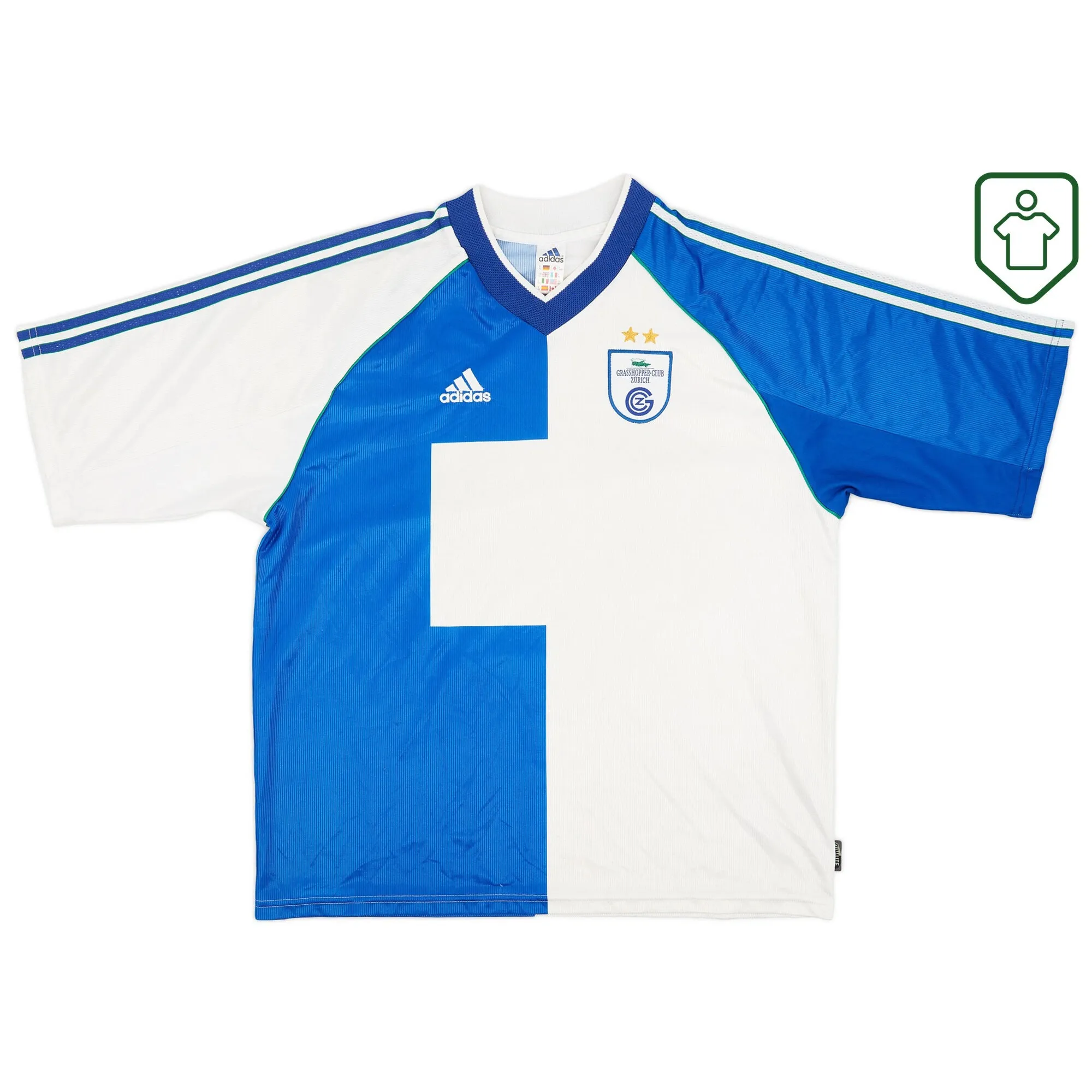 adidas Grasshopper Club Zurich Mens SS Home Shirt 1999/00