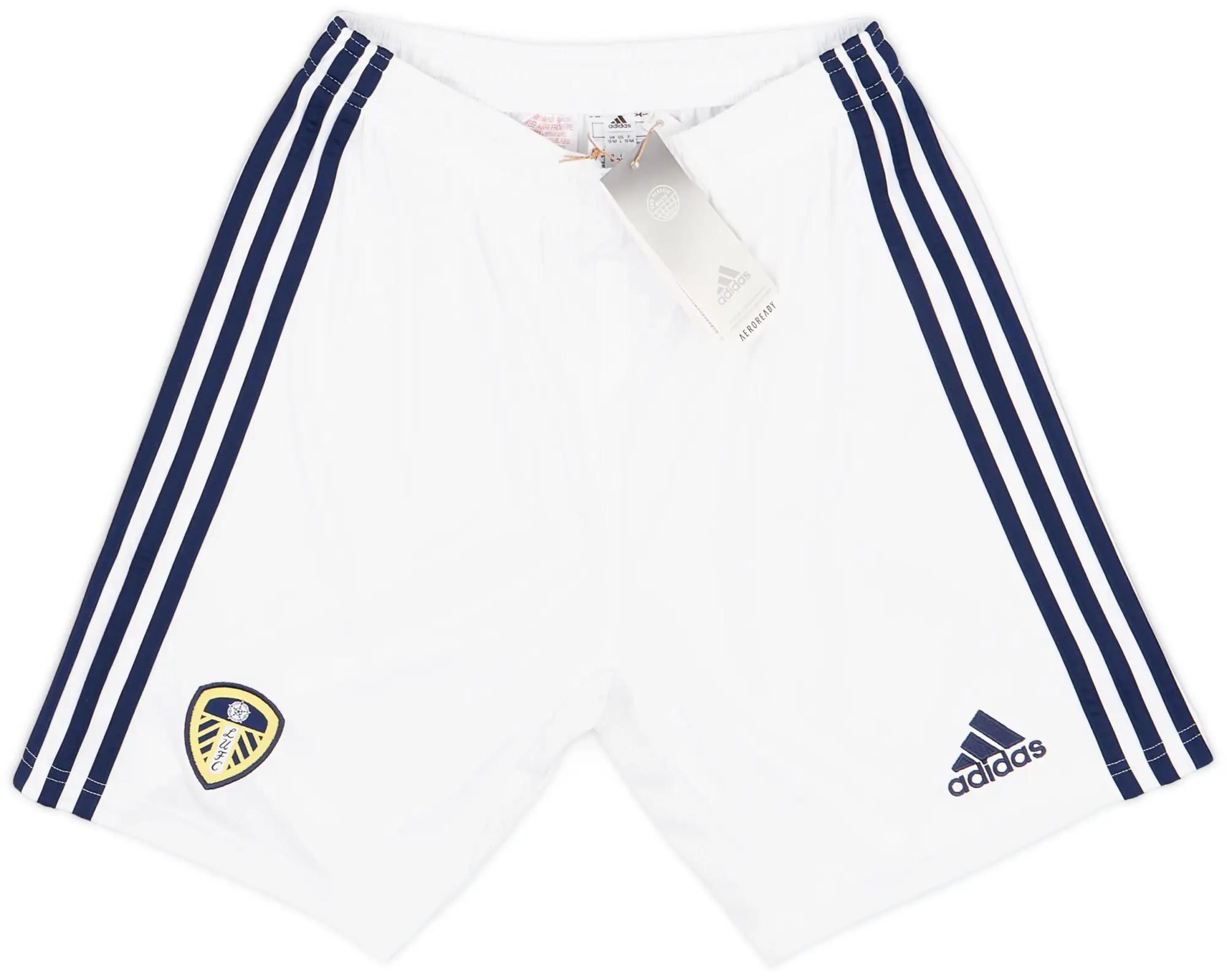 adidas 2022-23 Leeds United Home Shorts - 9/10 - (L.Kids)