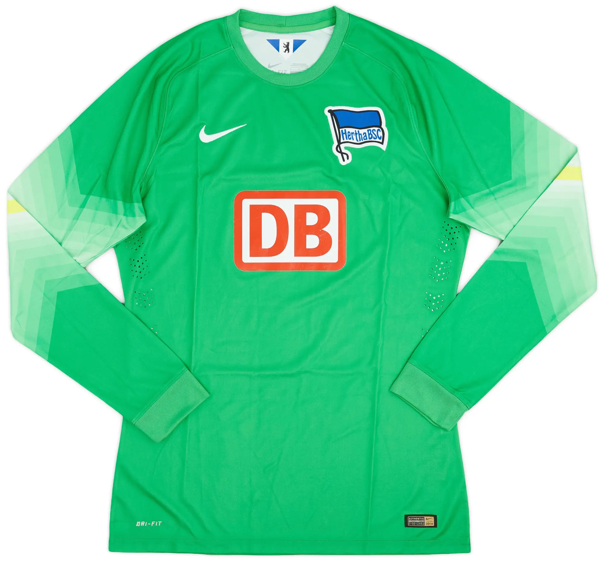 Nike 2014-15 Hertha Berlin Player Issue GK Shirt - 7/10 - (L)