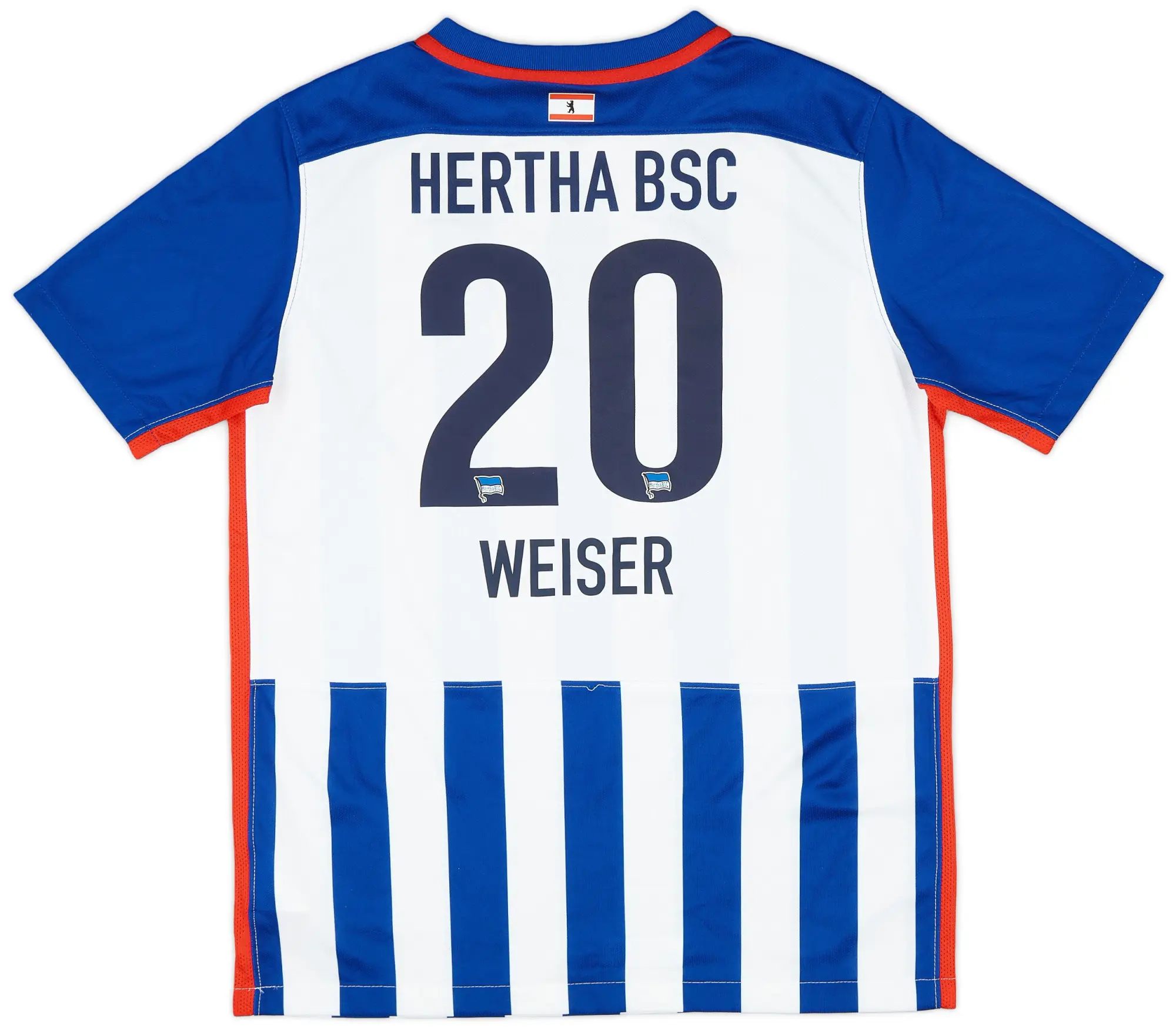 Nike 2015-16 Hertha Berlin Home Shirt Weiser #20 - 8/10 - (XL.Boys)