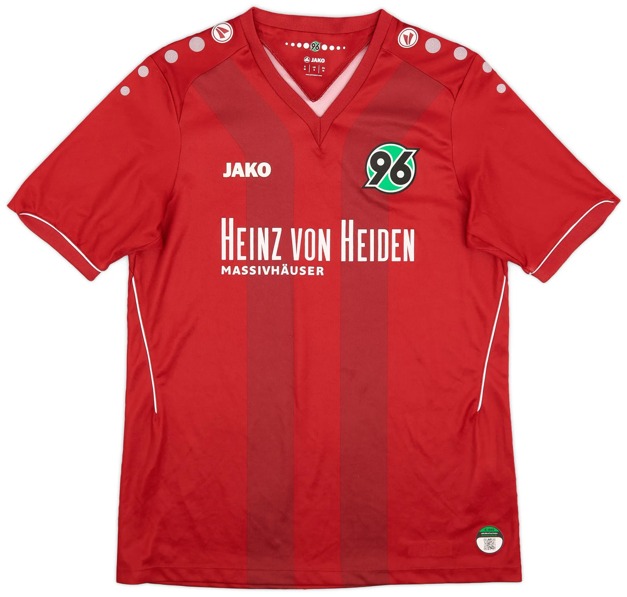 Jako Hannover 96 Mens SS Home Shirt 2014/15
