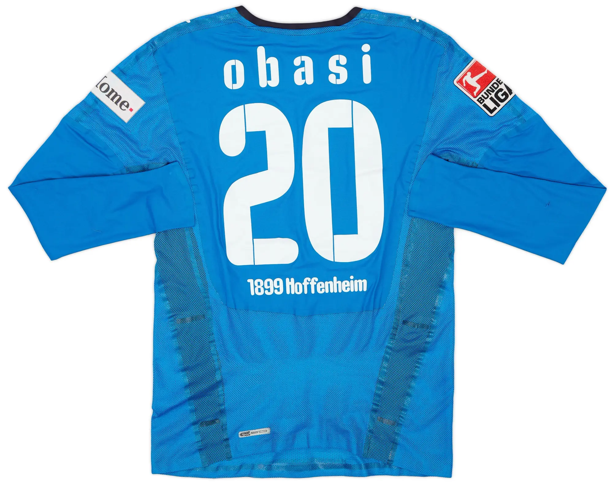 Puma 2008-09 TSG Hoffenheim Player Issue Home L/S Shirt Obasi #20 - 7/10 - (S)