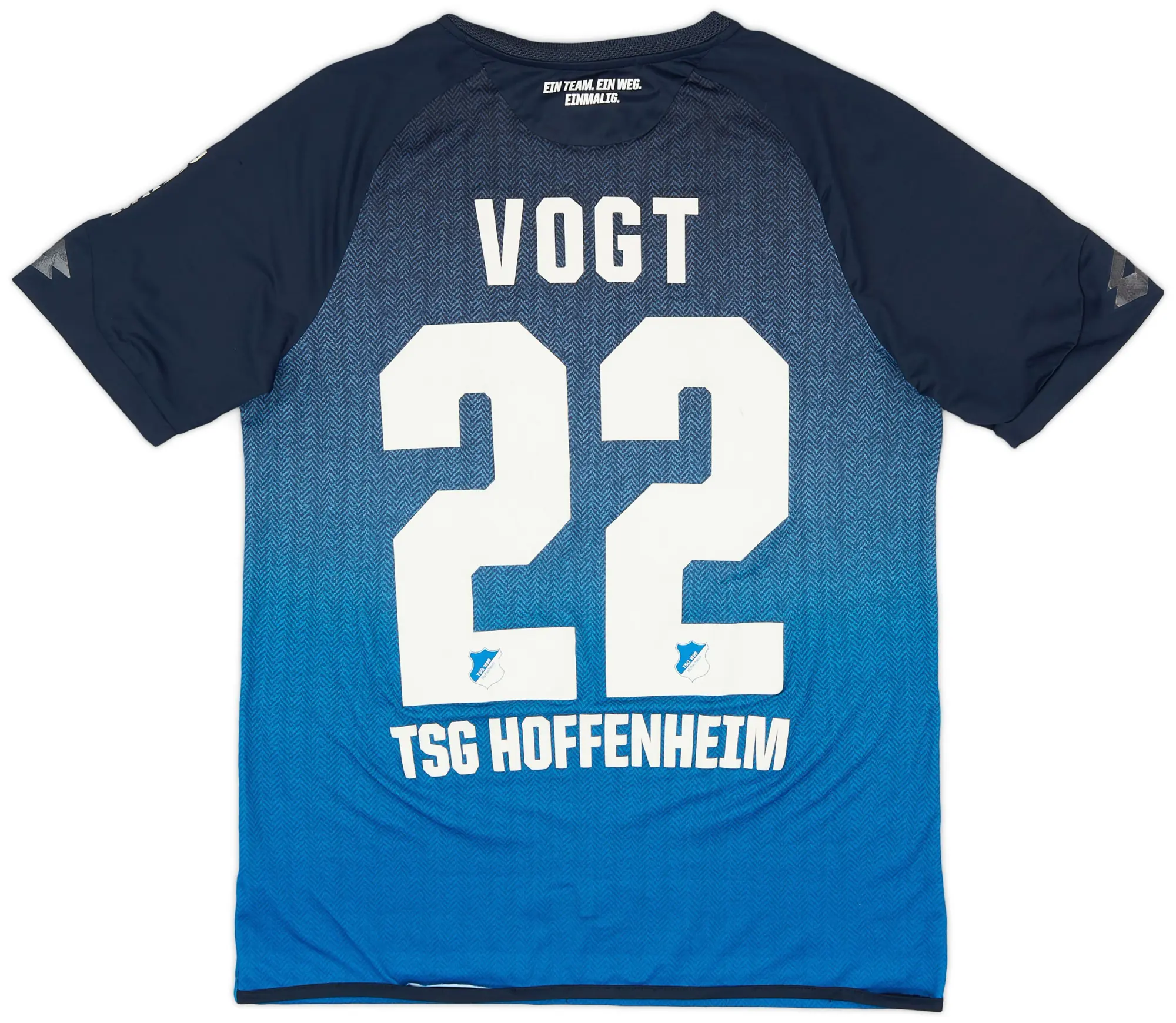 Lotto 2017-18 TSG Hoffenheim Signed Player Issue Home Shirt Vogt #22 - 5/10 - (L)