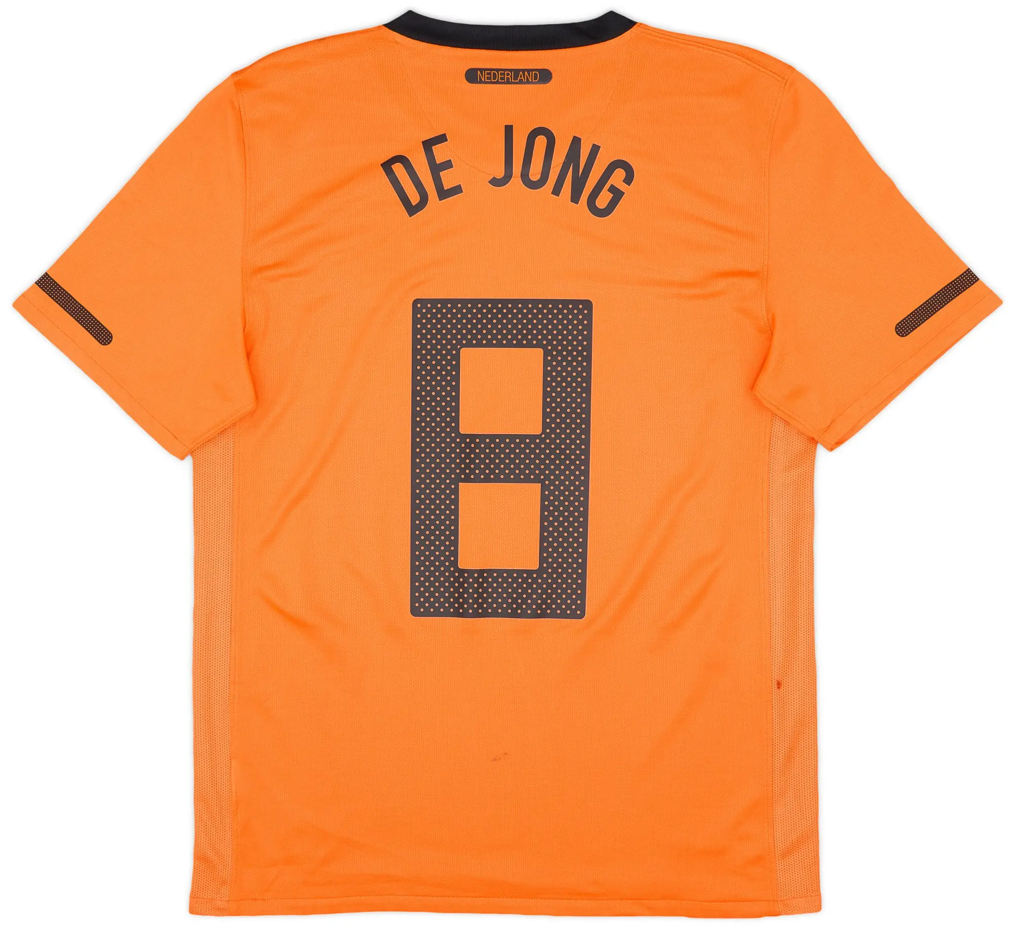 Nike 2010-11 Netherlands Home Shirt De Jong #8 - 6/10 - (M)