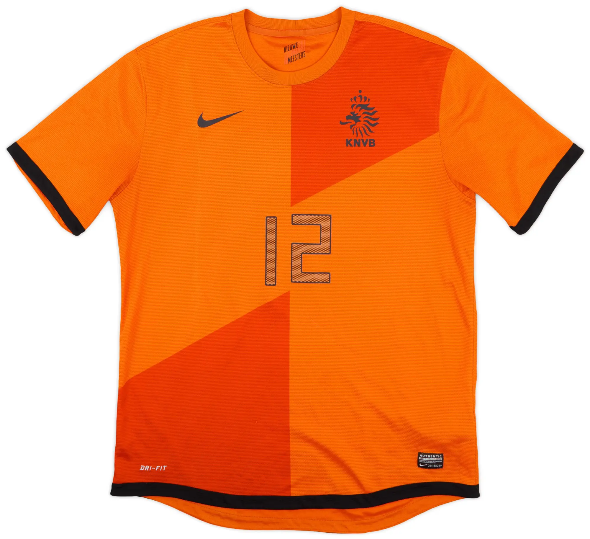 Nike 2012-13 Netherlands Home Shirt #12 - 9/10 - (L)