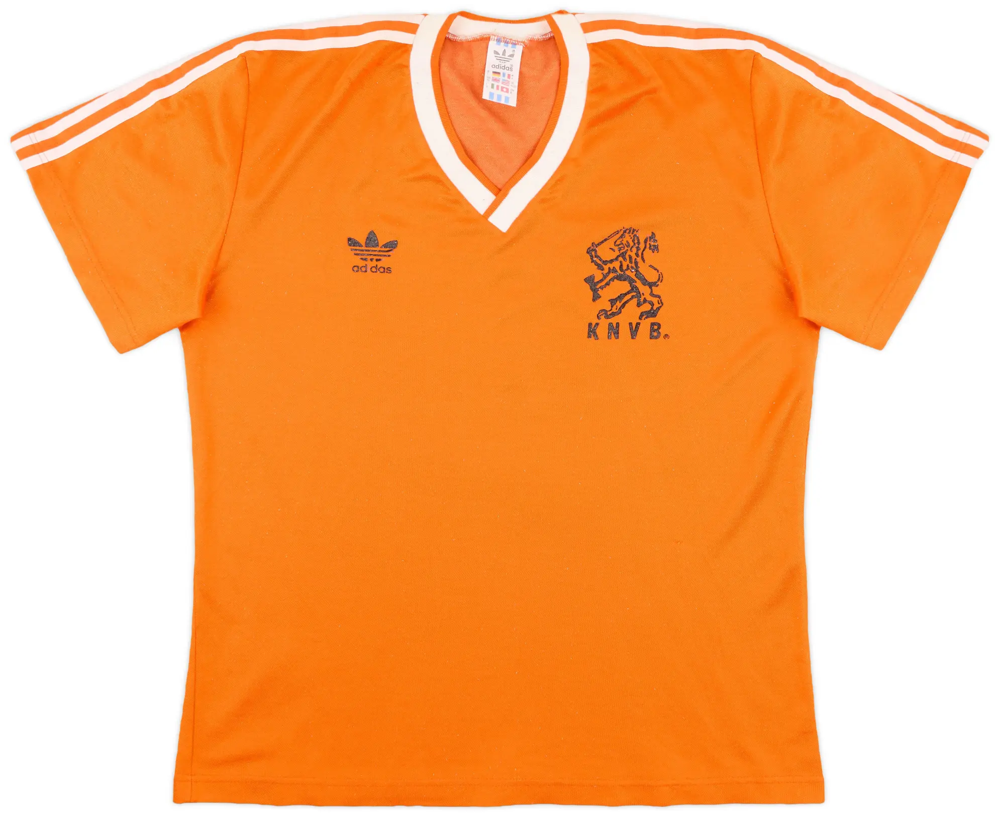 adidas 1985-88 Netherlands Home Shirt - 7/10 - (L)