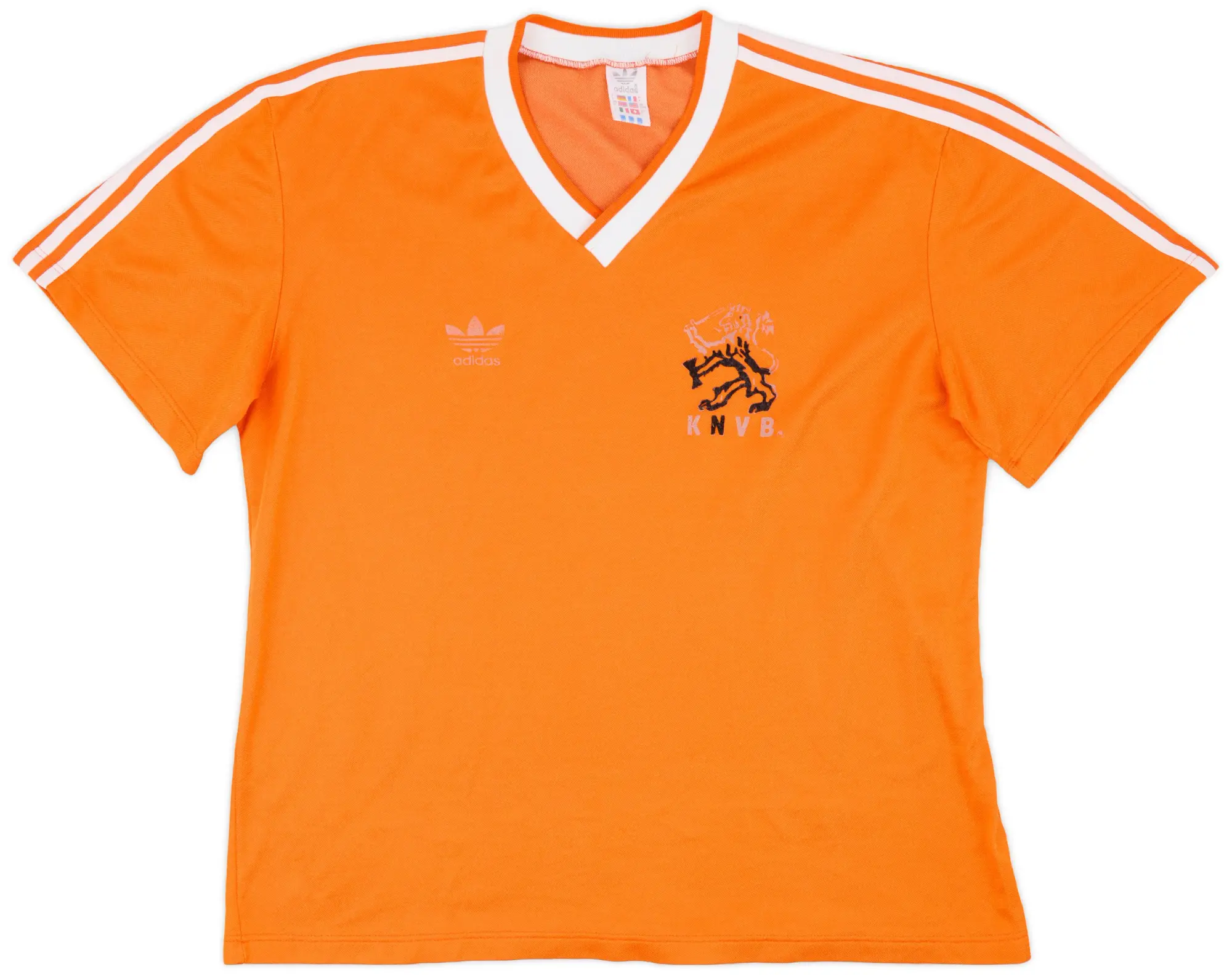 adidas 1985-88 Netherlands Home Shirt - 3/10 - (L)