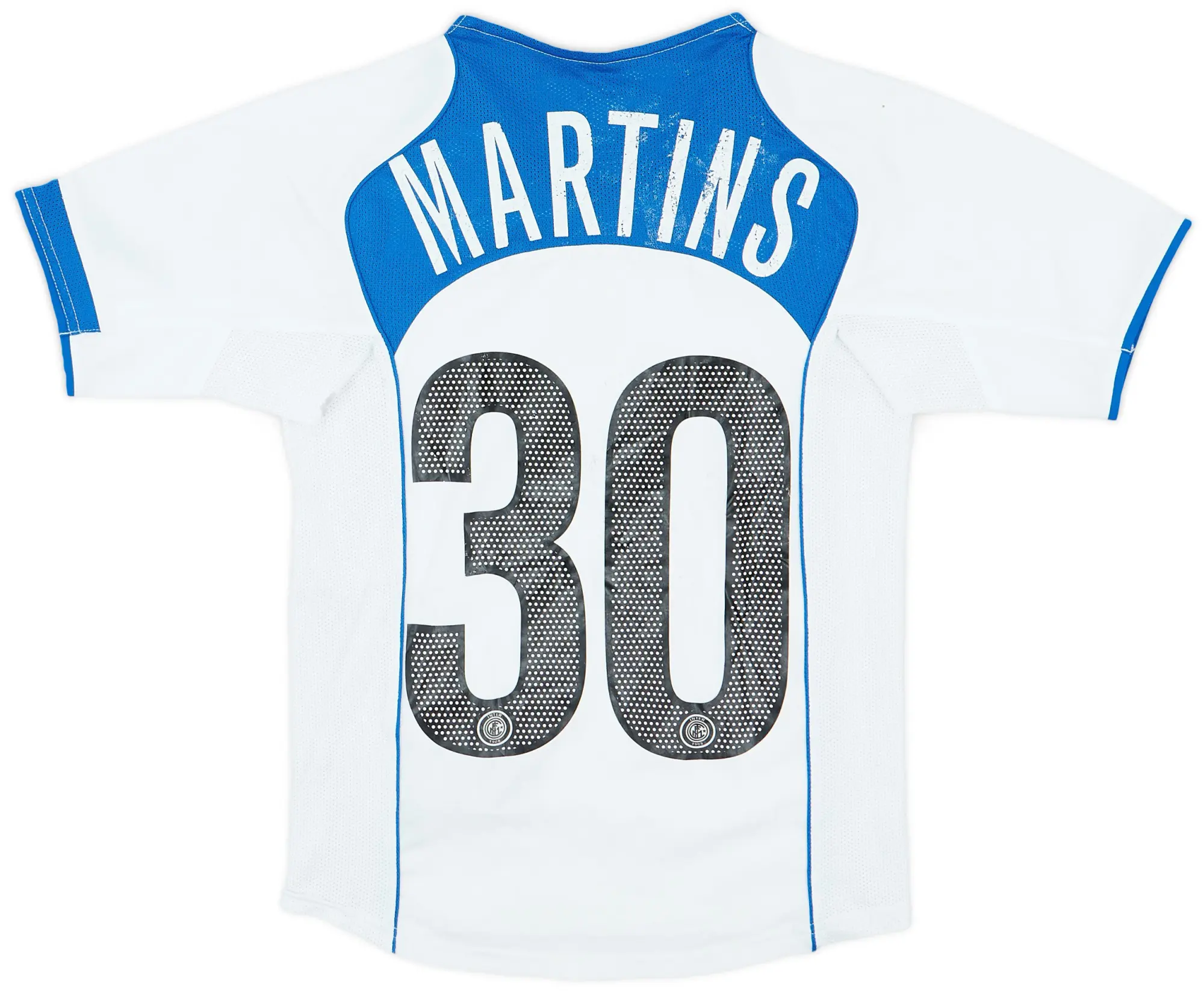 Nike 2004-05 Inter Milan Away Shirt Martins #30 - 7/10 - (S.Boys)