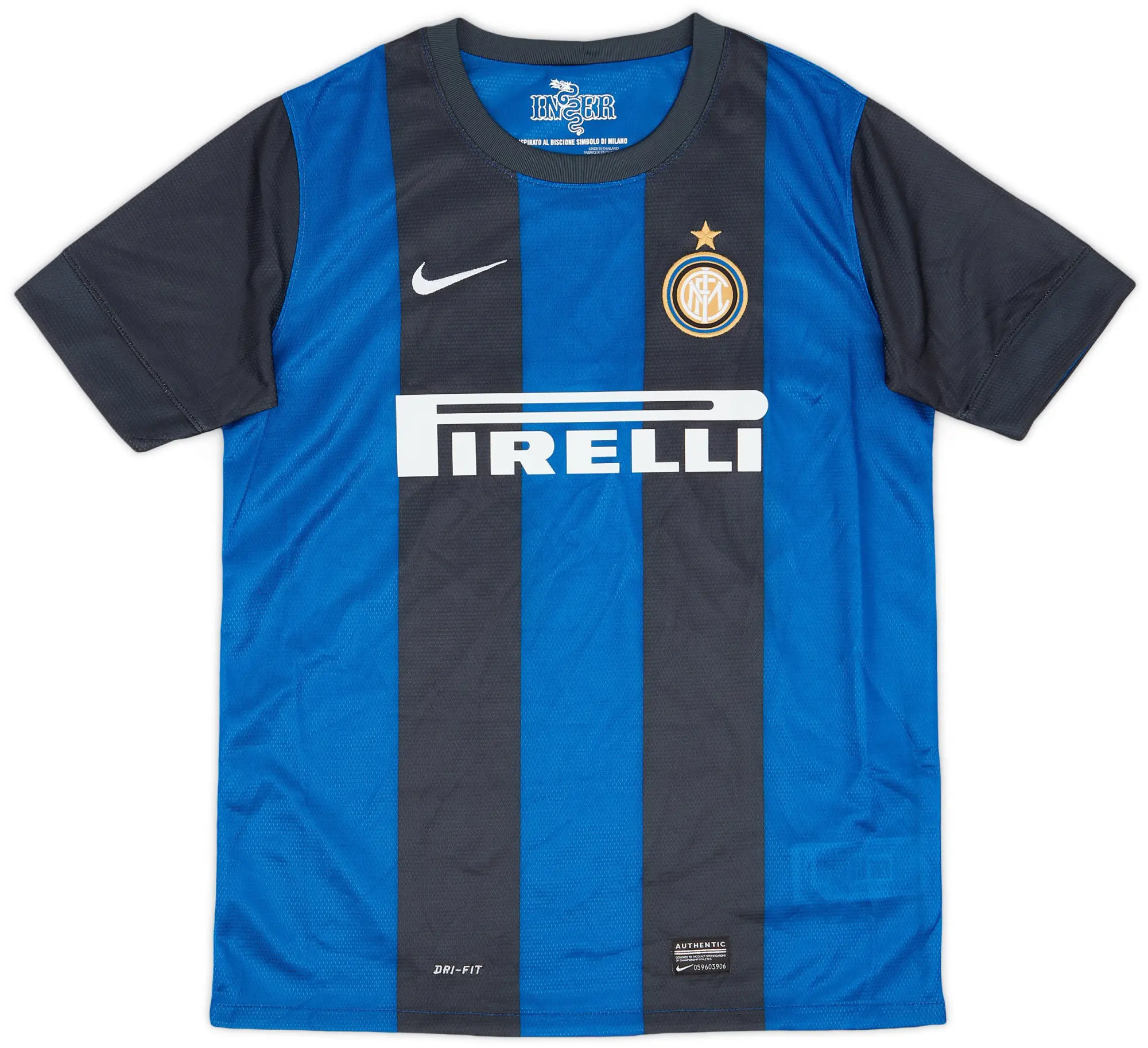 Nike 2012-13 Inter Milan Home Shirt - 9/10 - (XL.Boys)