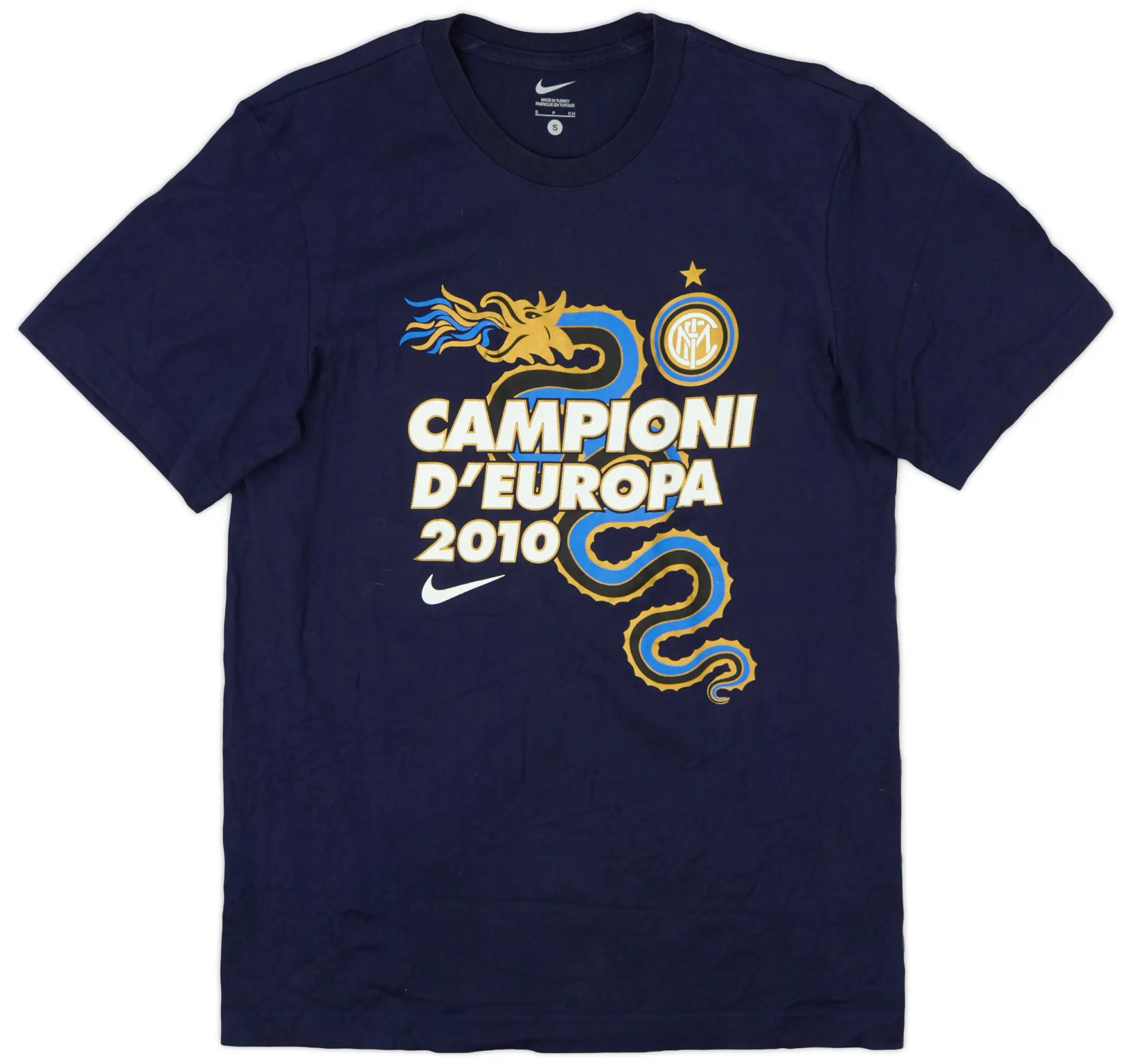 2010-11 Inter Milan 'Campioni D'Europa 2010' Nike Graphic Tee - 9/10 - (S)