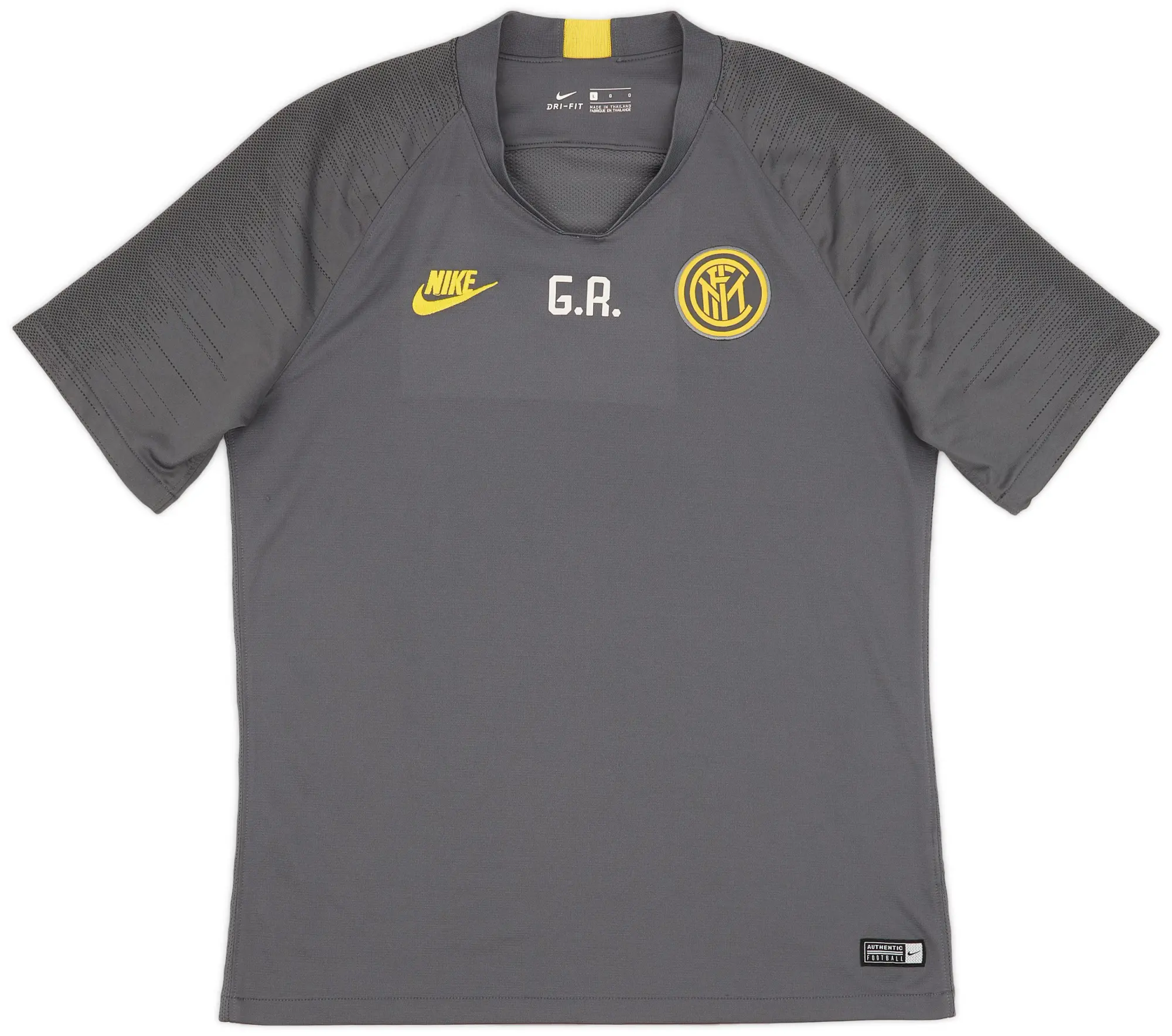 2019-20 Inter Milan Nike Staff Issue Training Shirt G.R. - 9/10 - (L)