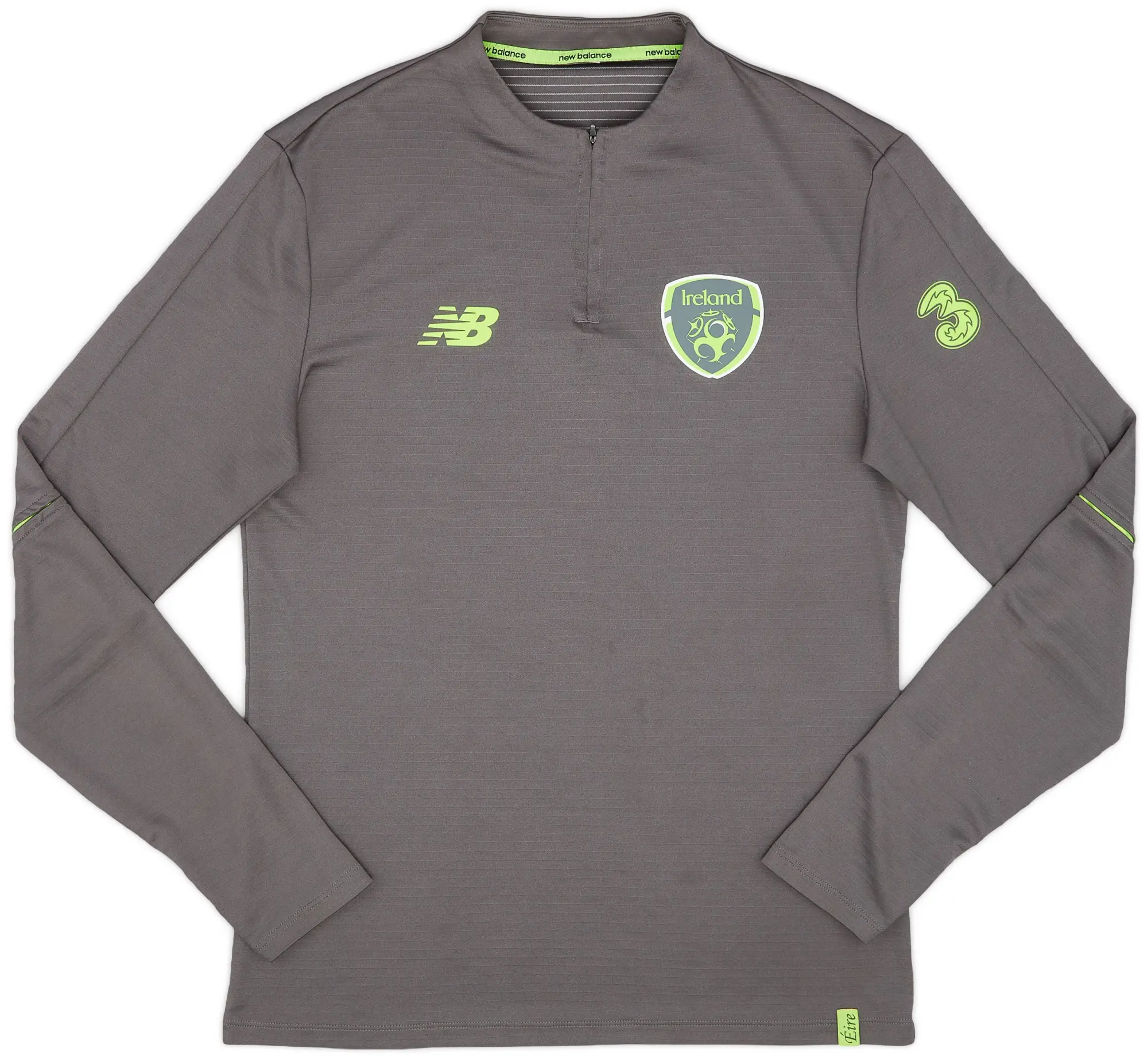 2018-19 Ireland New Balance 1/4 Zip Drill Top - 9/10 - (M)