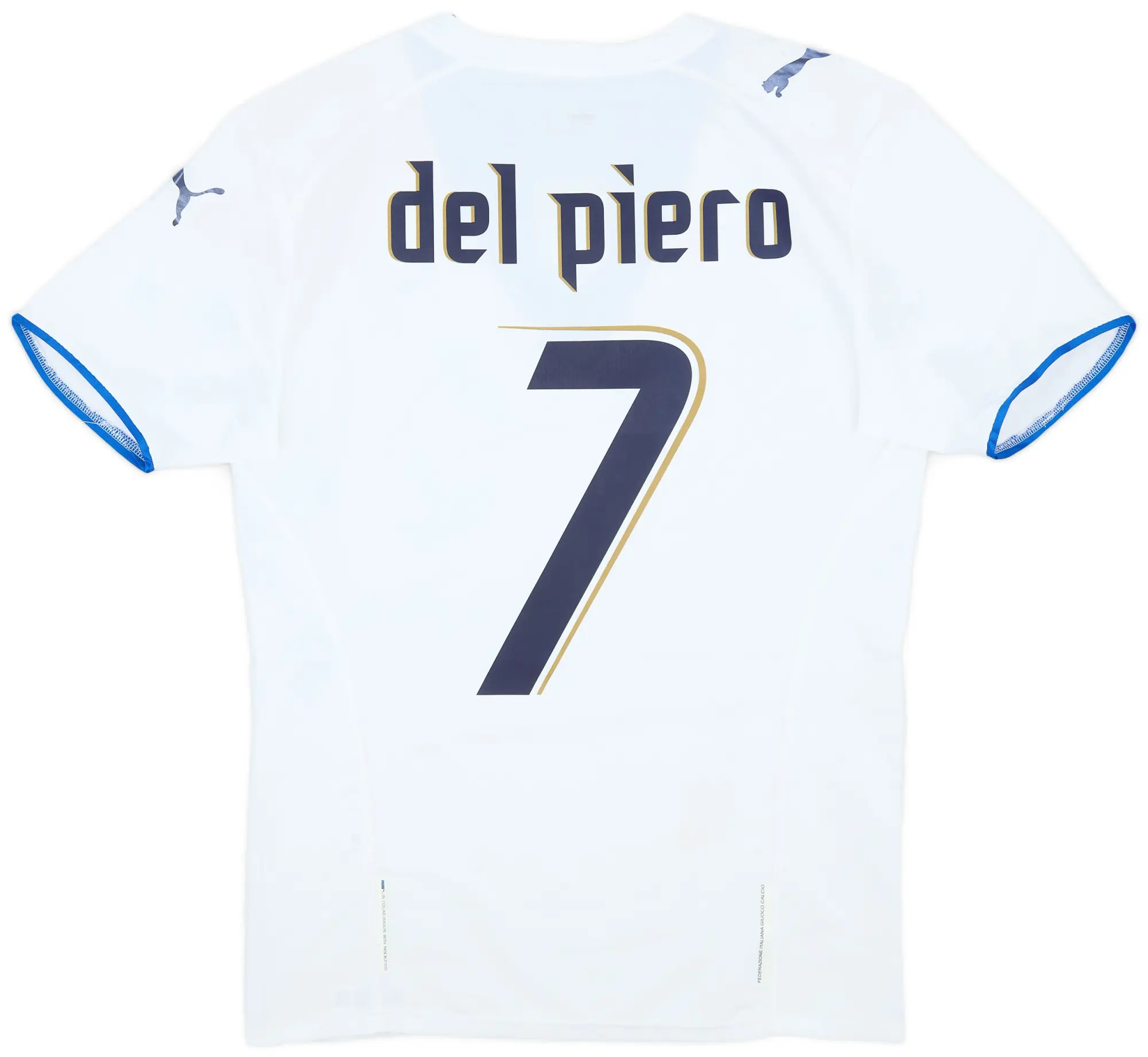 Puma 2006 Italy Away Shirt Del Piero #7 - 8/10 - (S)