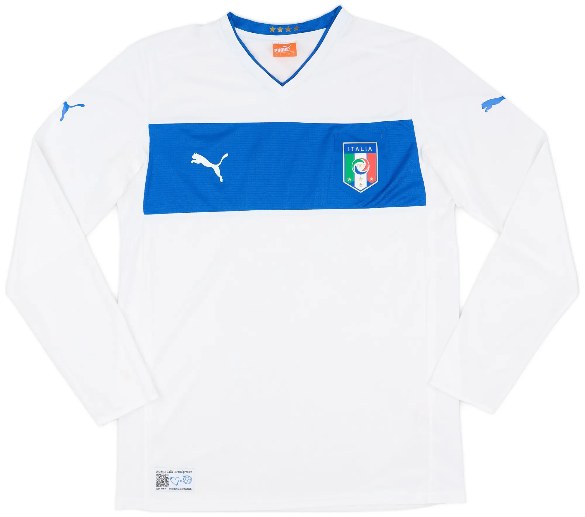 Puma 2012-13 Italy Away L/S Shirt - 6/10 - (L)
