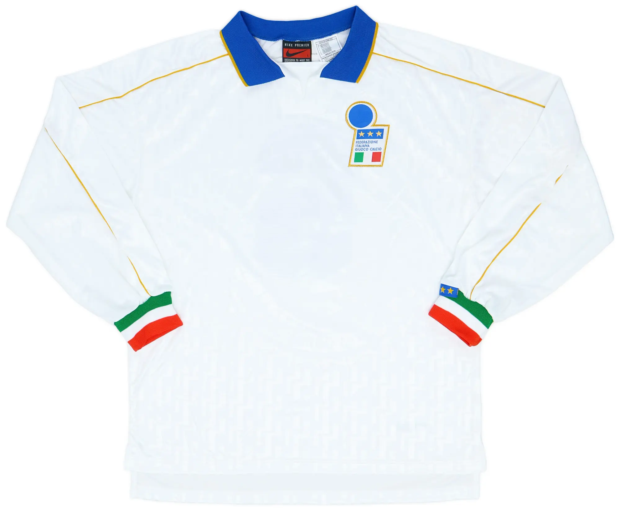 Nike 1994-96 Italy Match Issue Away L/S Shirt #6