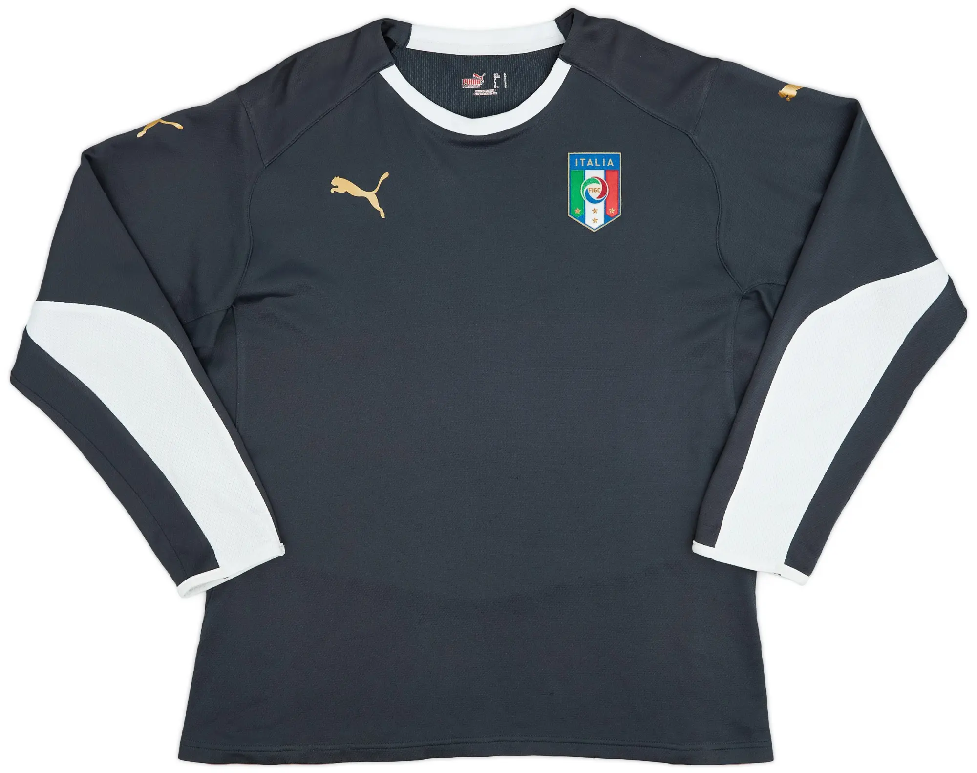 Puma 2008-09 Italy Grey GK Shirt - 7/10 - (L)