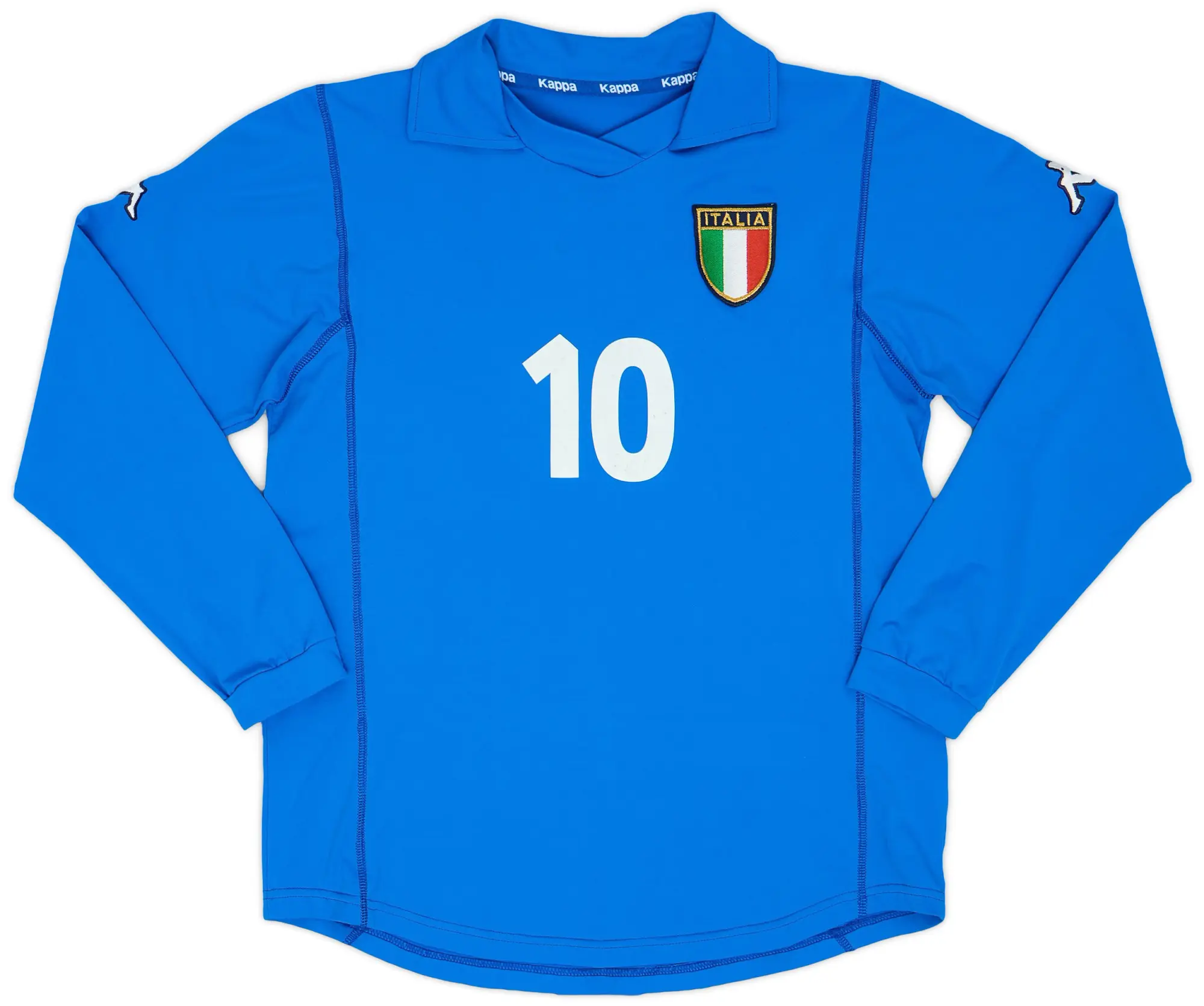 Kappa 2000-01 Italy Home L/S Shirt #10 (Women's L)