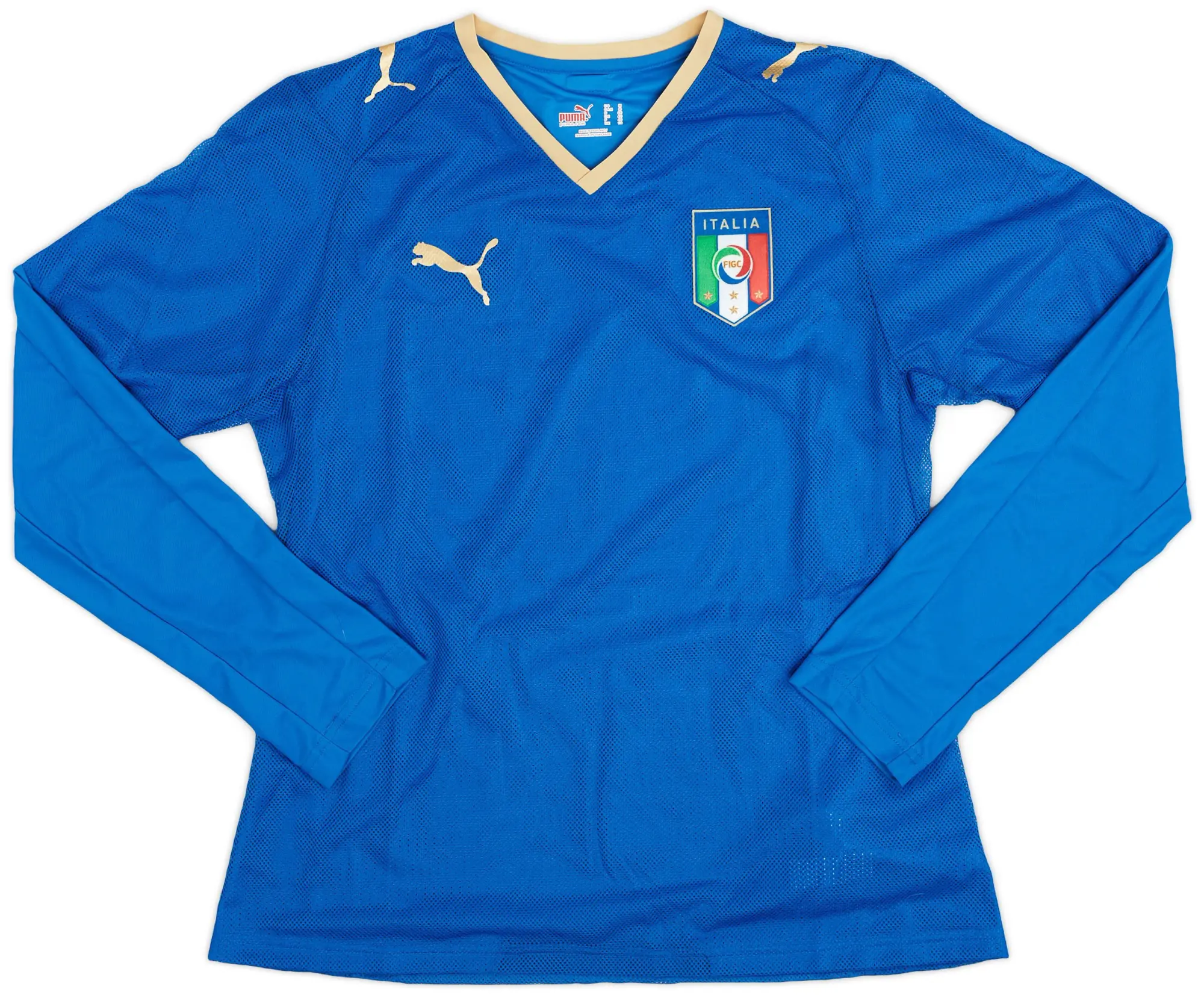 Puma 2007-08 Italy Home L/S Shirt - 9/10 - (Women's M)