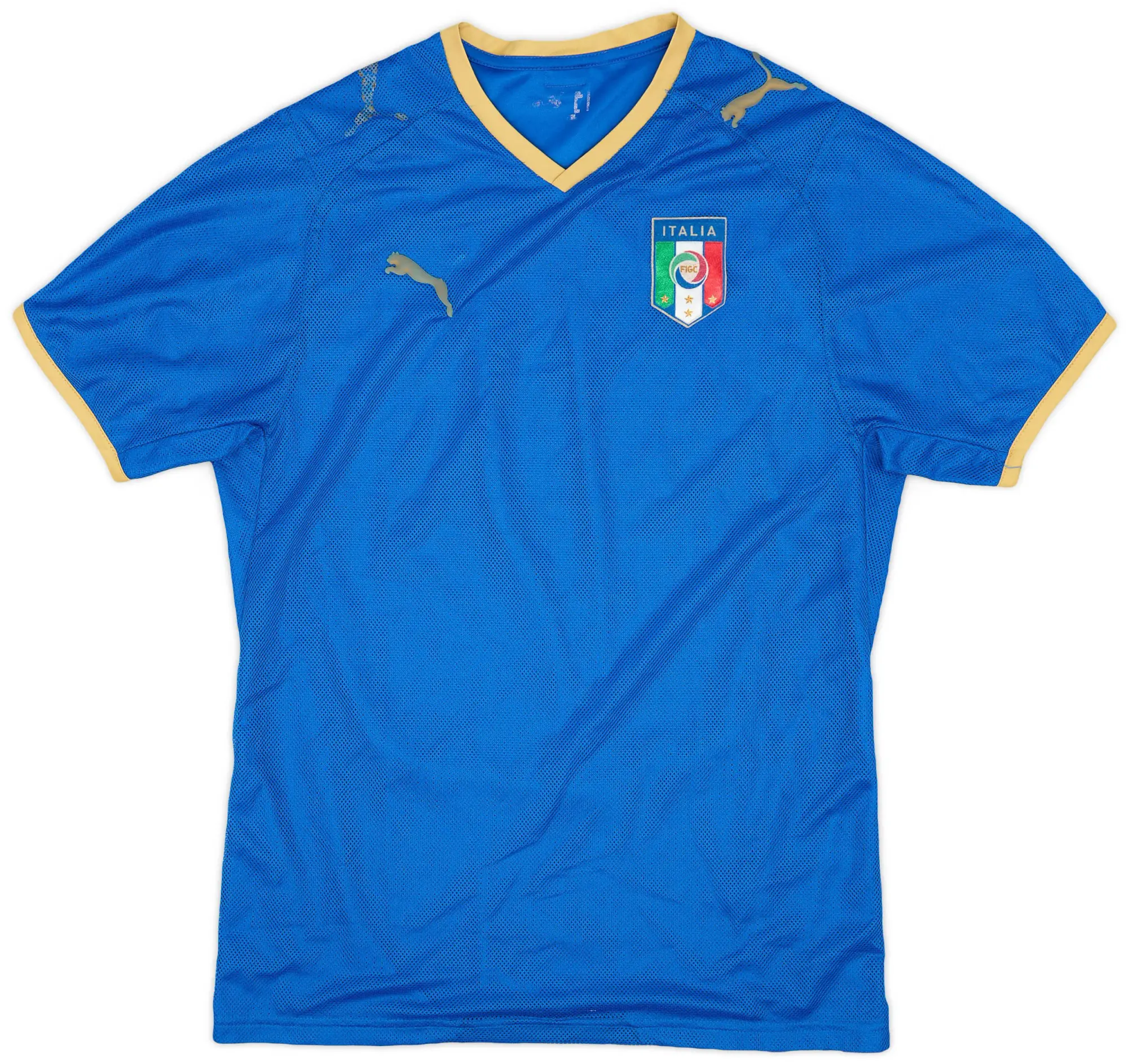 Puma 2007-08 Italy Home Shirt - 4/10 - (M)