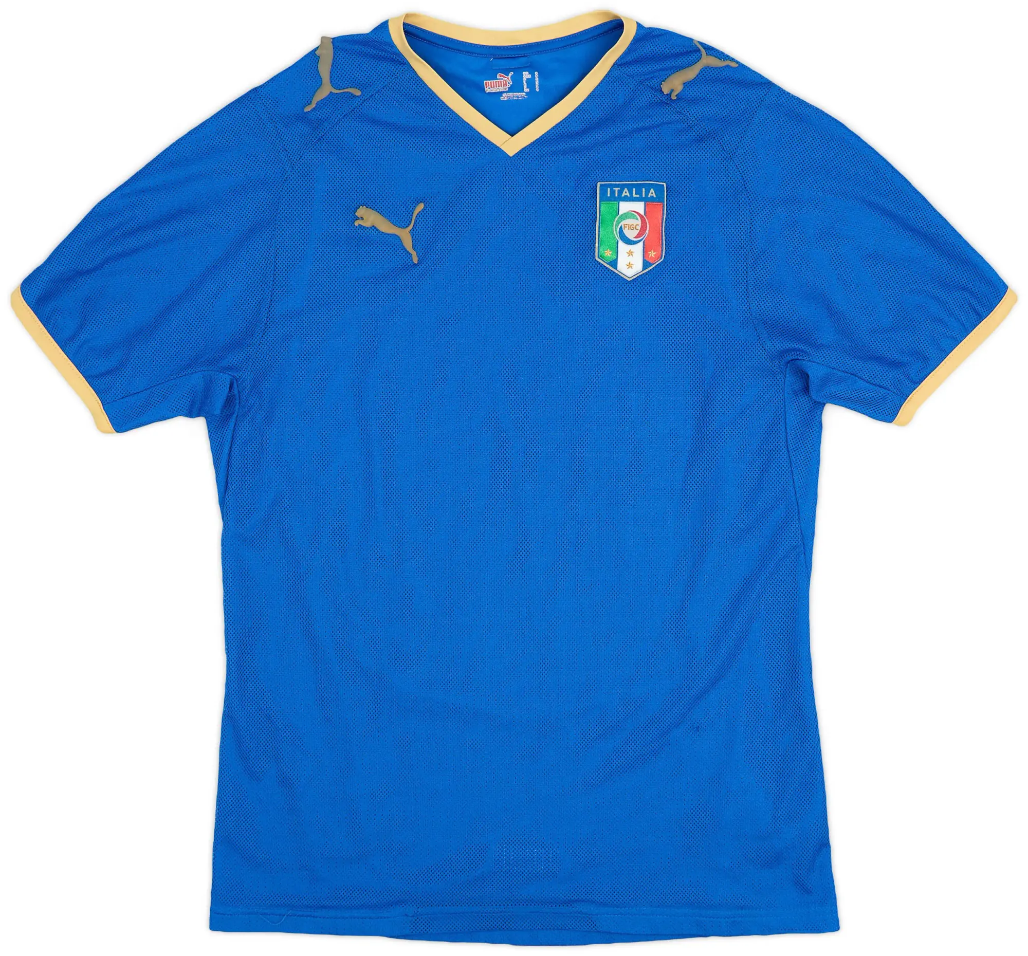 Puma 2007-08 Italy Home Shirt - 5/10 - (S)