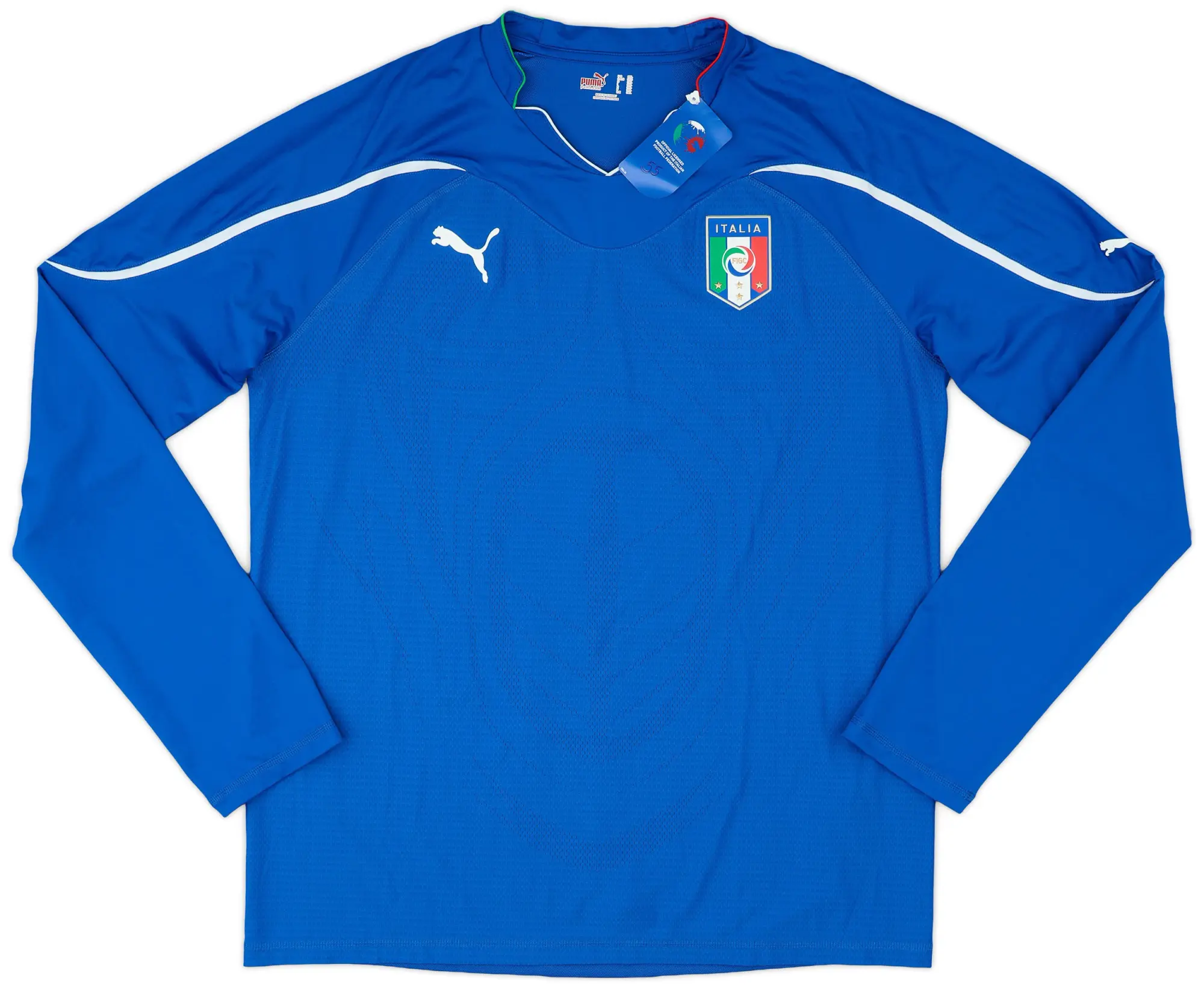 Puma 2010-12 Italy Player Issue Home L/S Shirt (3XL)