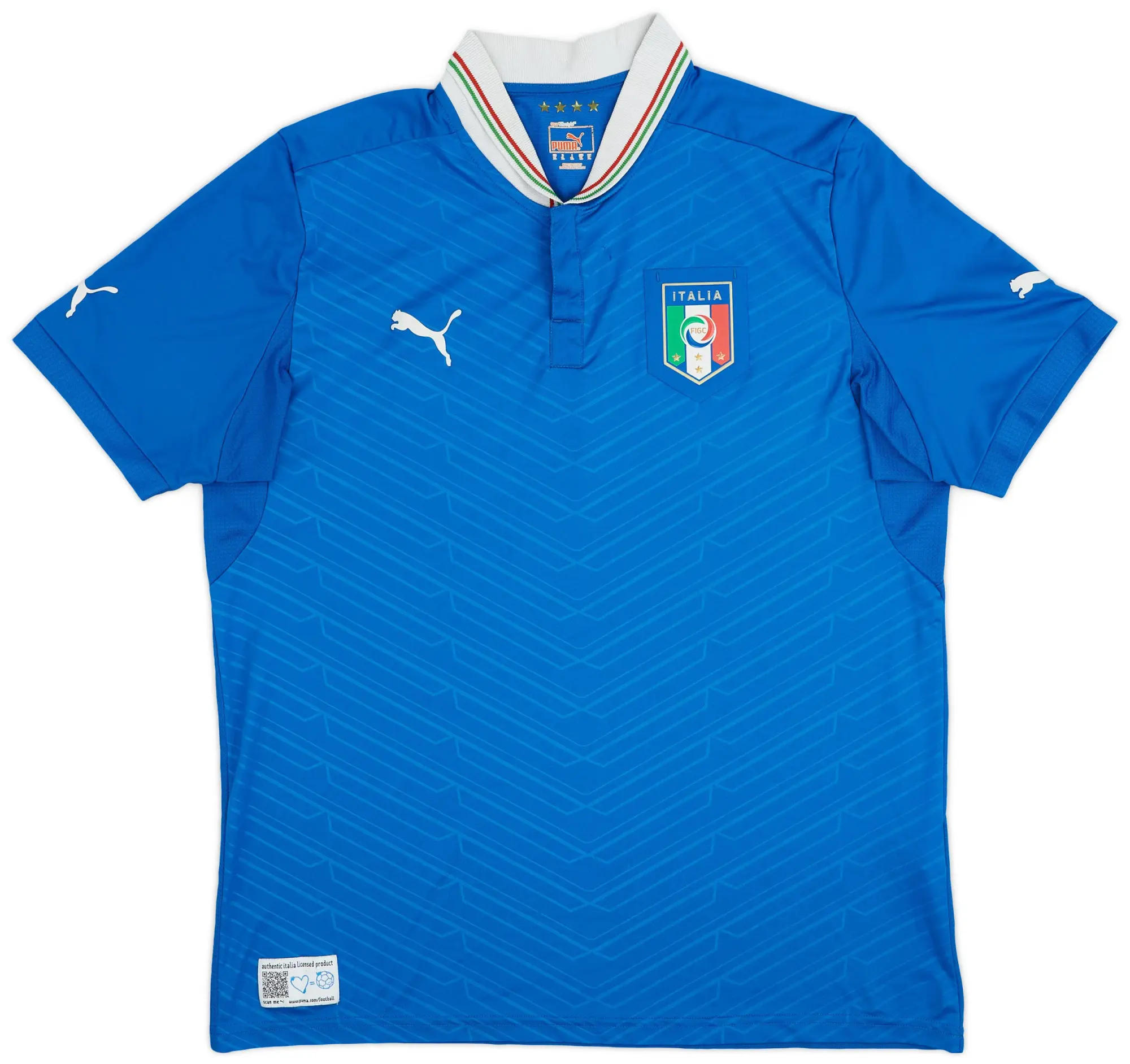 Puma 2012-13 Italy Home Shirt - 7/10 - (XL)