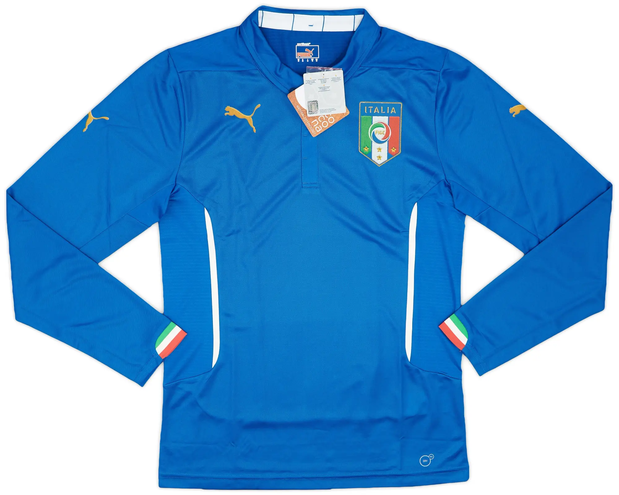 Puma 2014-15 Italy Authentic Home L/S Shirt (M)