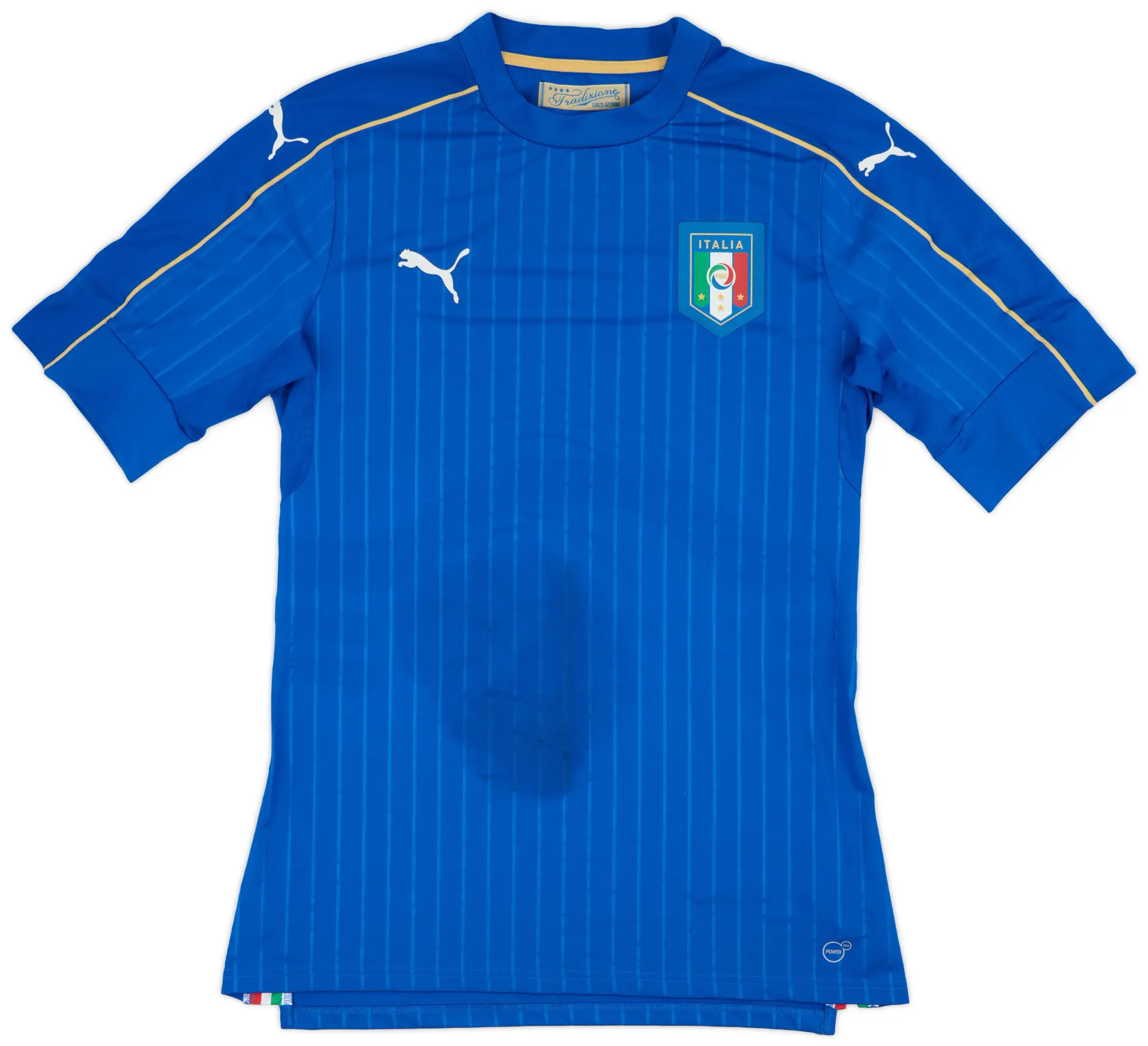 Puma 2016-17 Italy Player Issue Home Shirt (ACTV Fit) - 4/10 - (XXL)
