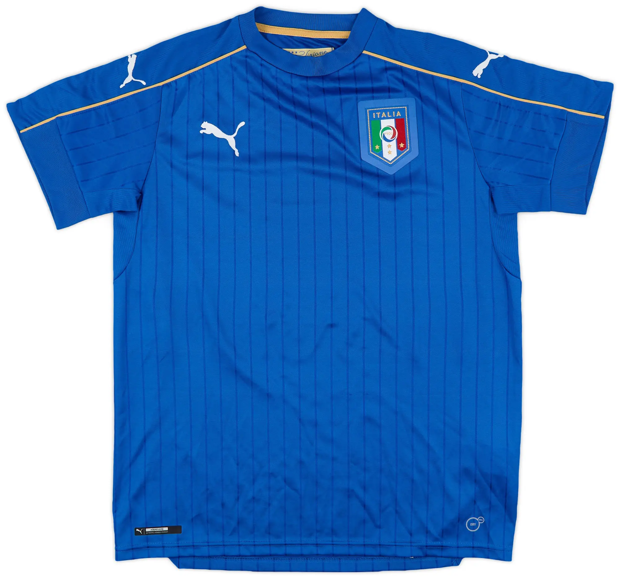 Puma 2016-17 Italy Home Shirt - 8/10 - (XL.Boys)