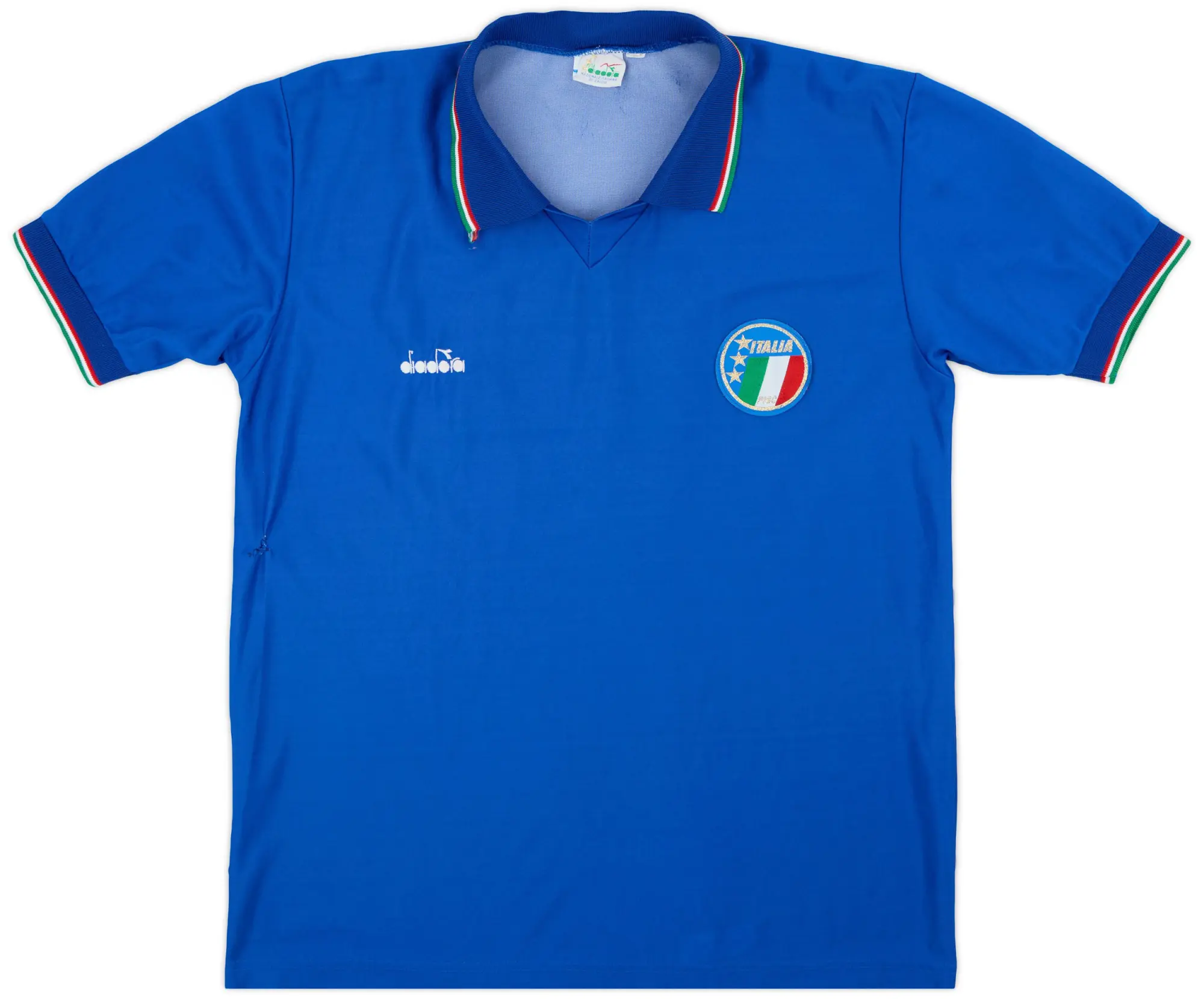 Diadora 1986-91 Italy Home Shirt - 6/10 - (L)