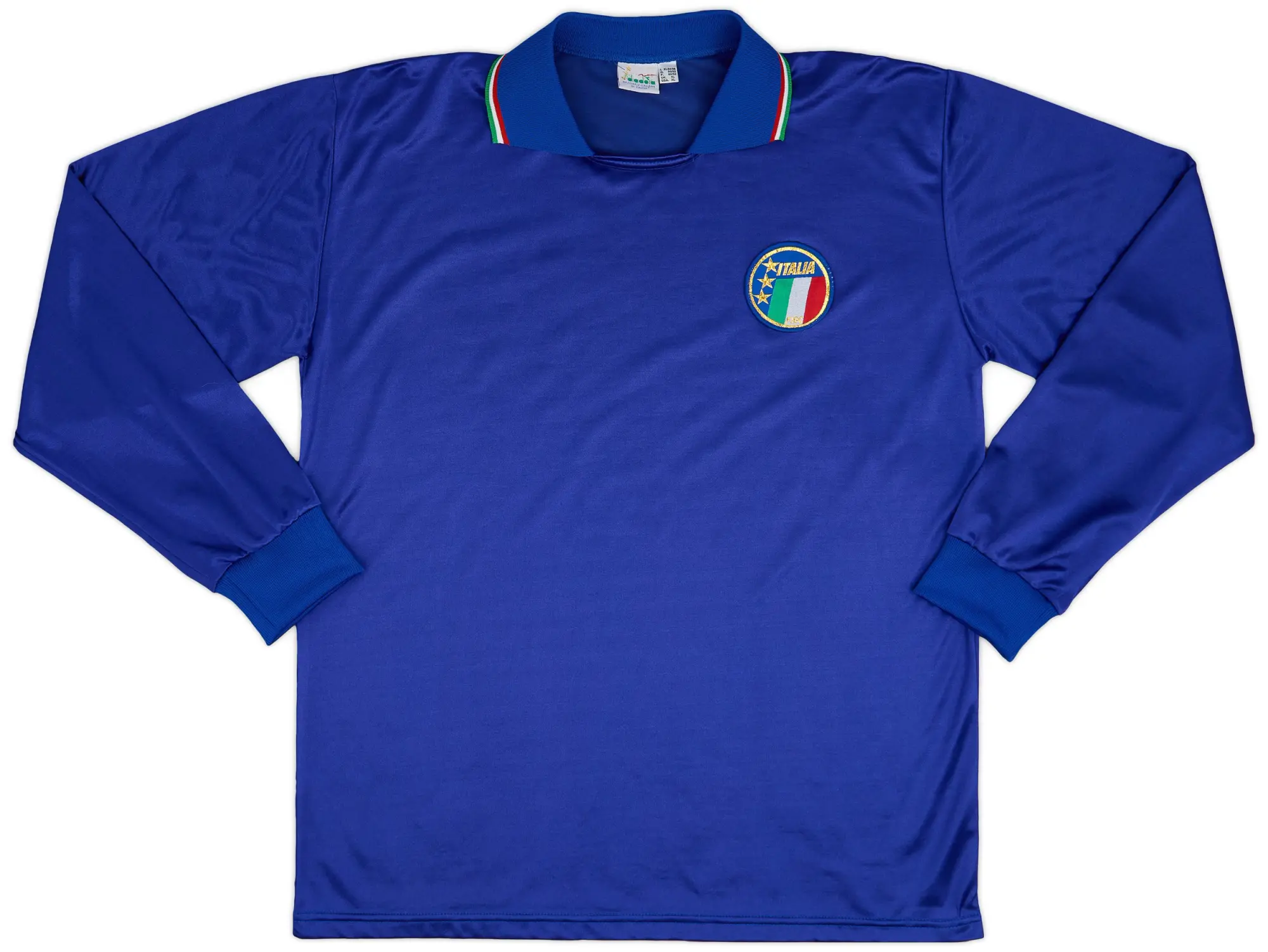 Diadora 1986-91 Italy Home L/S Shirt - 9/10 - (XL)