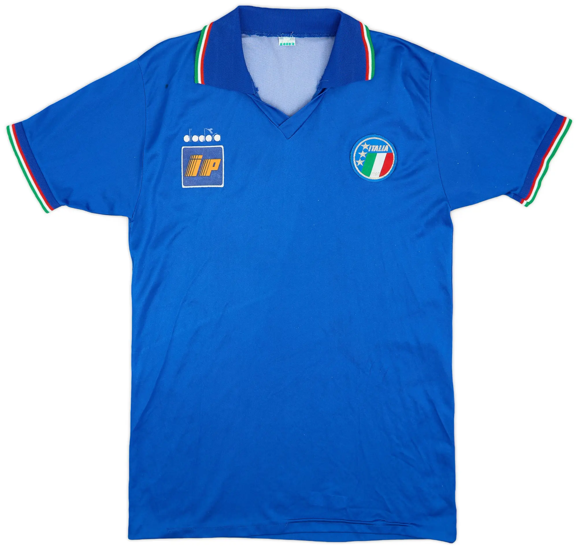 Diadora 1986-91 Italy Home Shirt - 6/10 - (L)