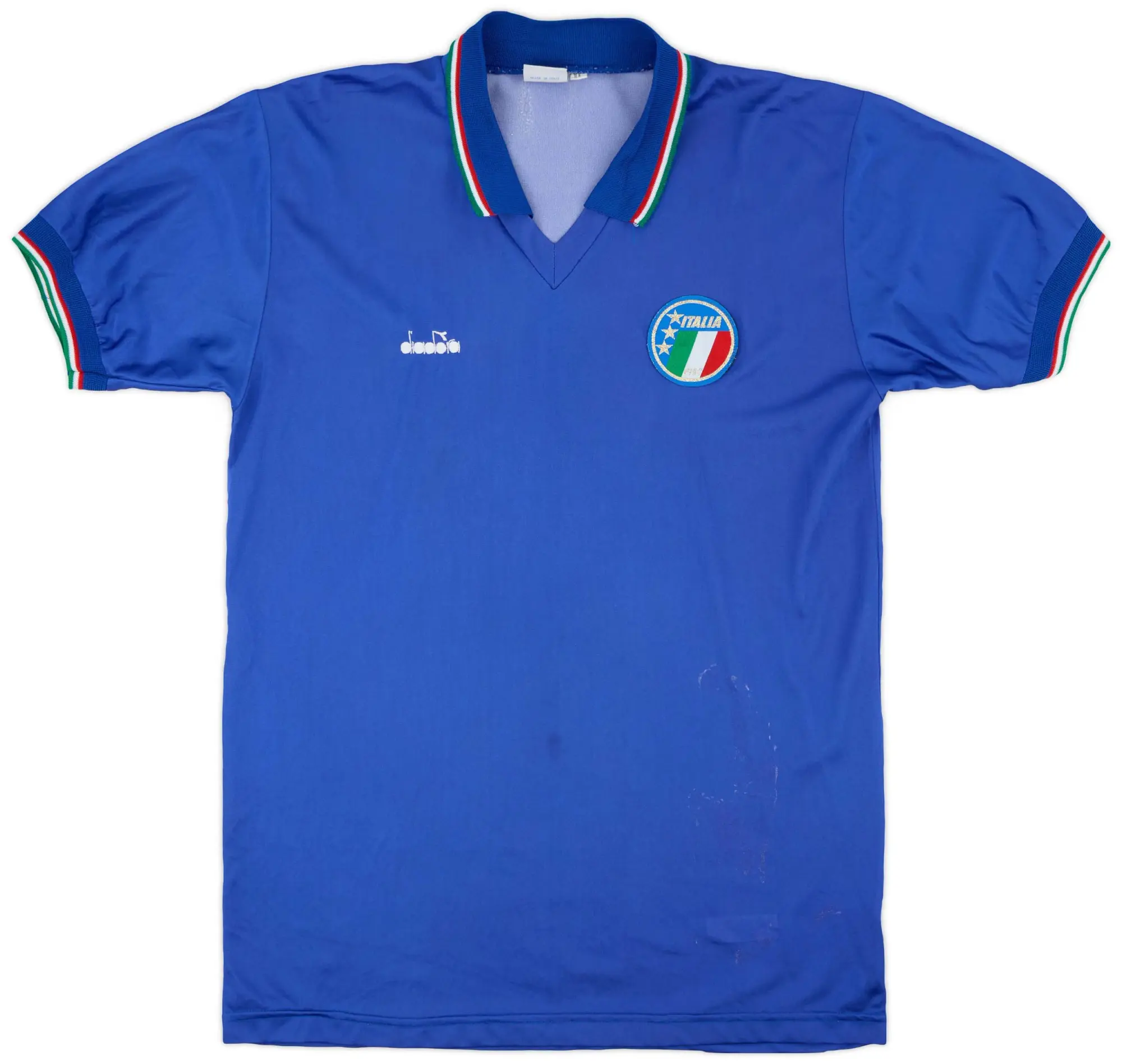 Diadora 1986-91 Italy Home Shirt - 7/10 - (XL)