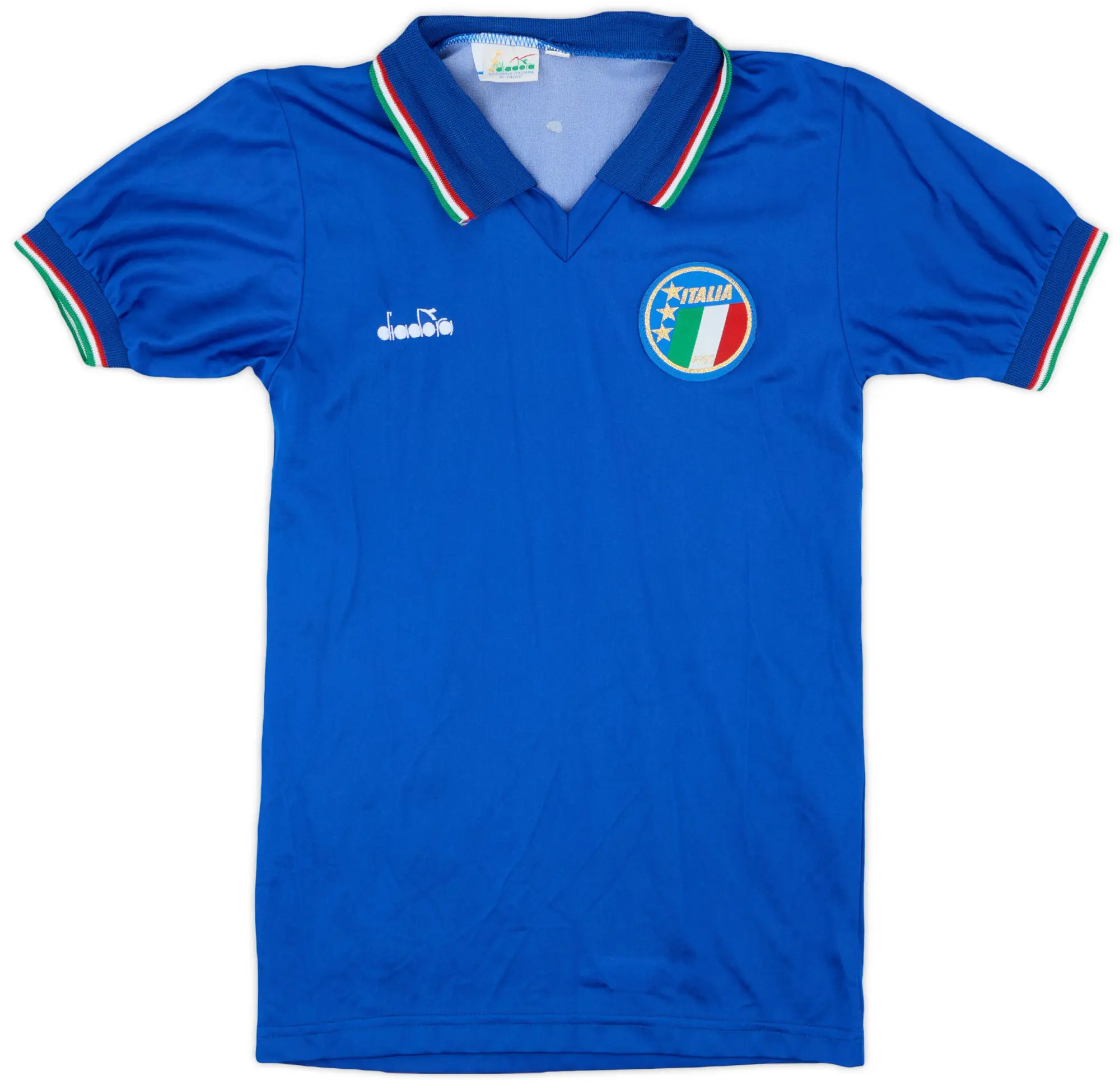 Diadora 1986-91 Italy Home Shirt - 8/10 - (S)
