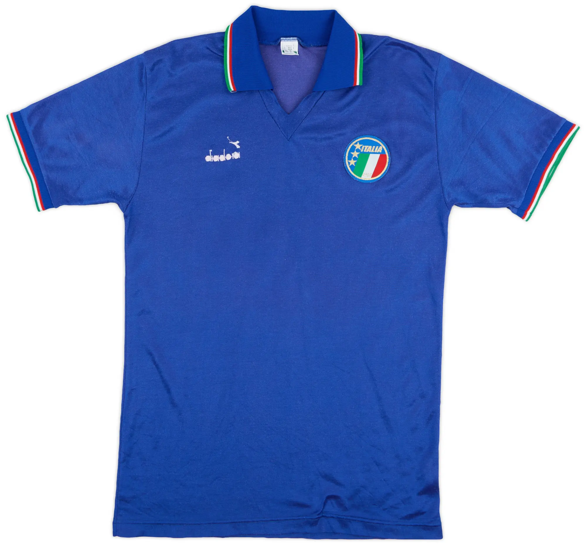 Diadora 1986-91 Italy Home Shirt #13 - 8/10 - (XL)