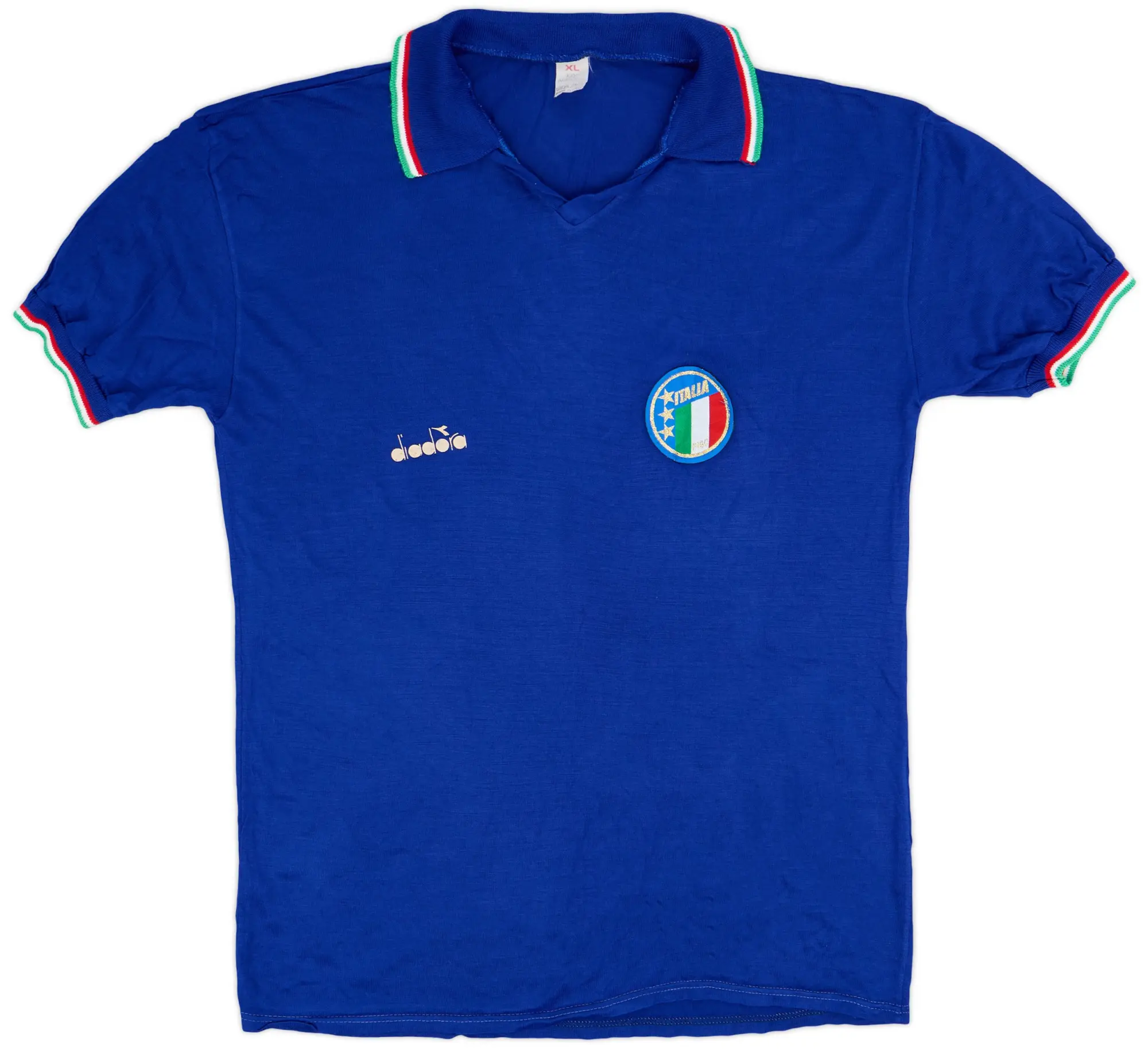 Diadora 1986-91 Italy Home Shirt - 9/10 - (XL)