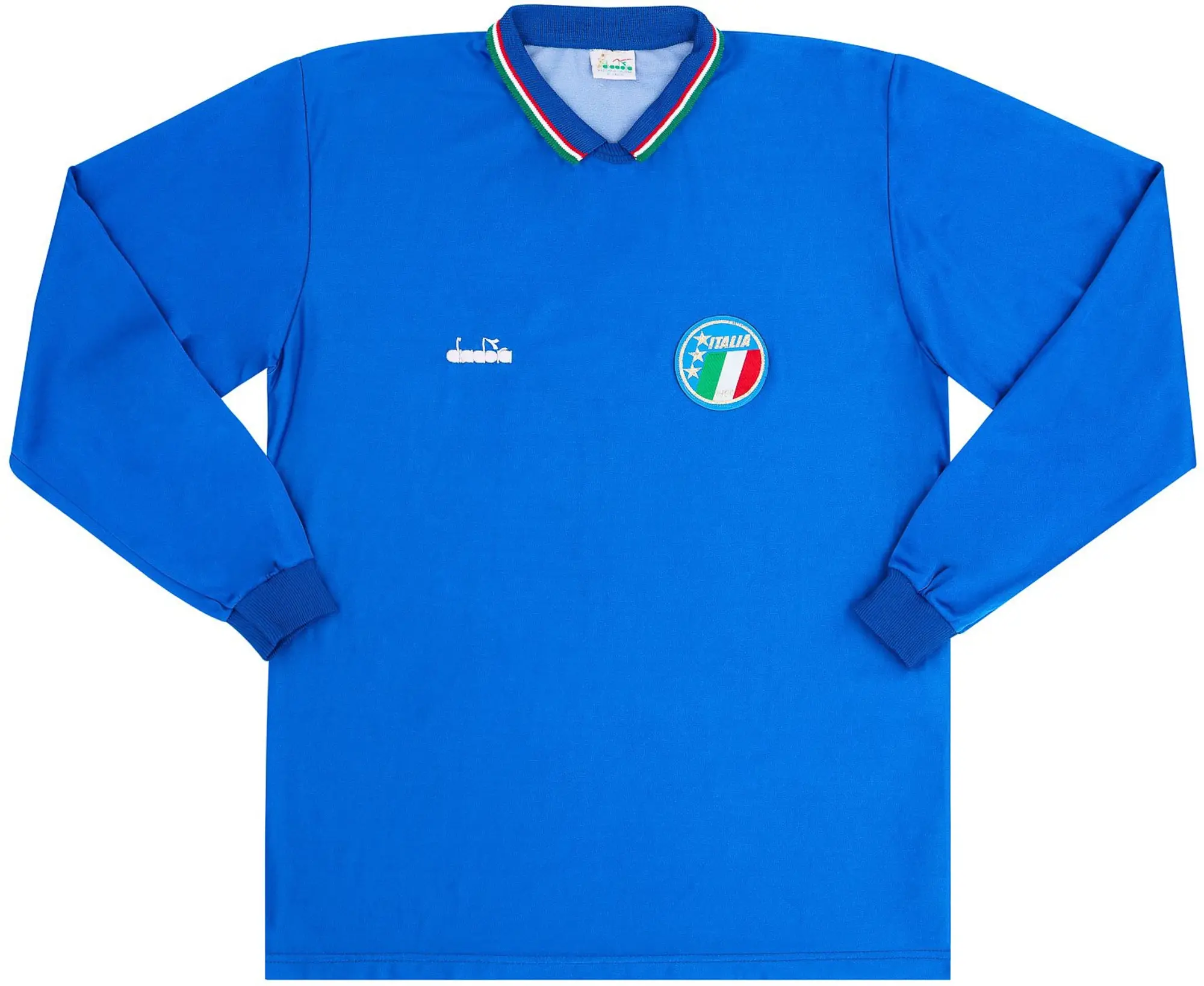 Diadora 1986-91 Italy Home L/S Shirt - 5/10 - (L)