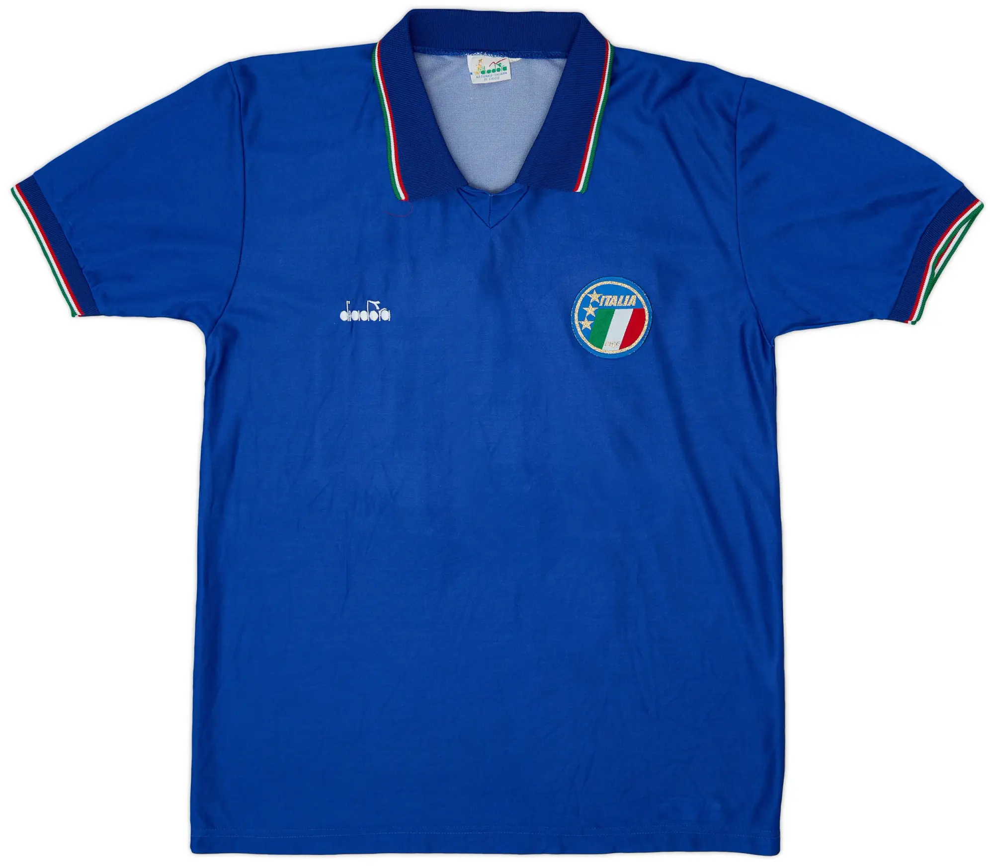 Diadora 1986-91 Italy Home Shirt #20 - 8/10 - (L)