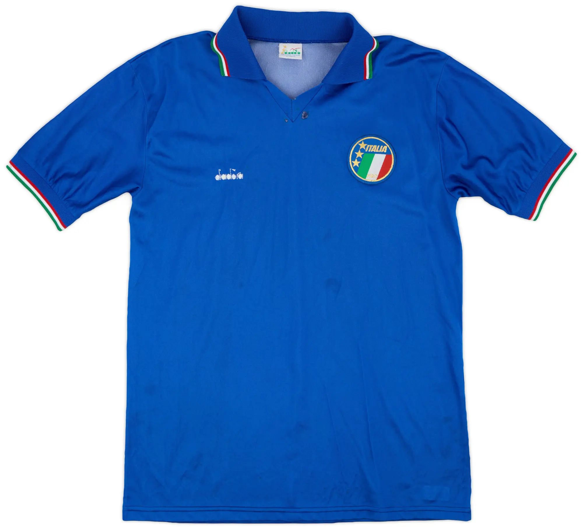 Diadora 1986-91 Italy Home Shirt - 7/10 - (L)