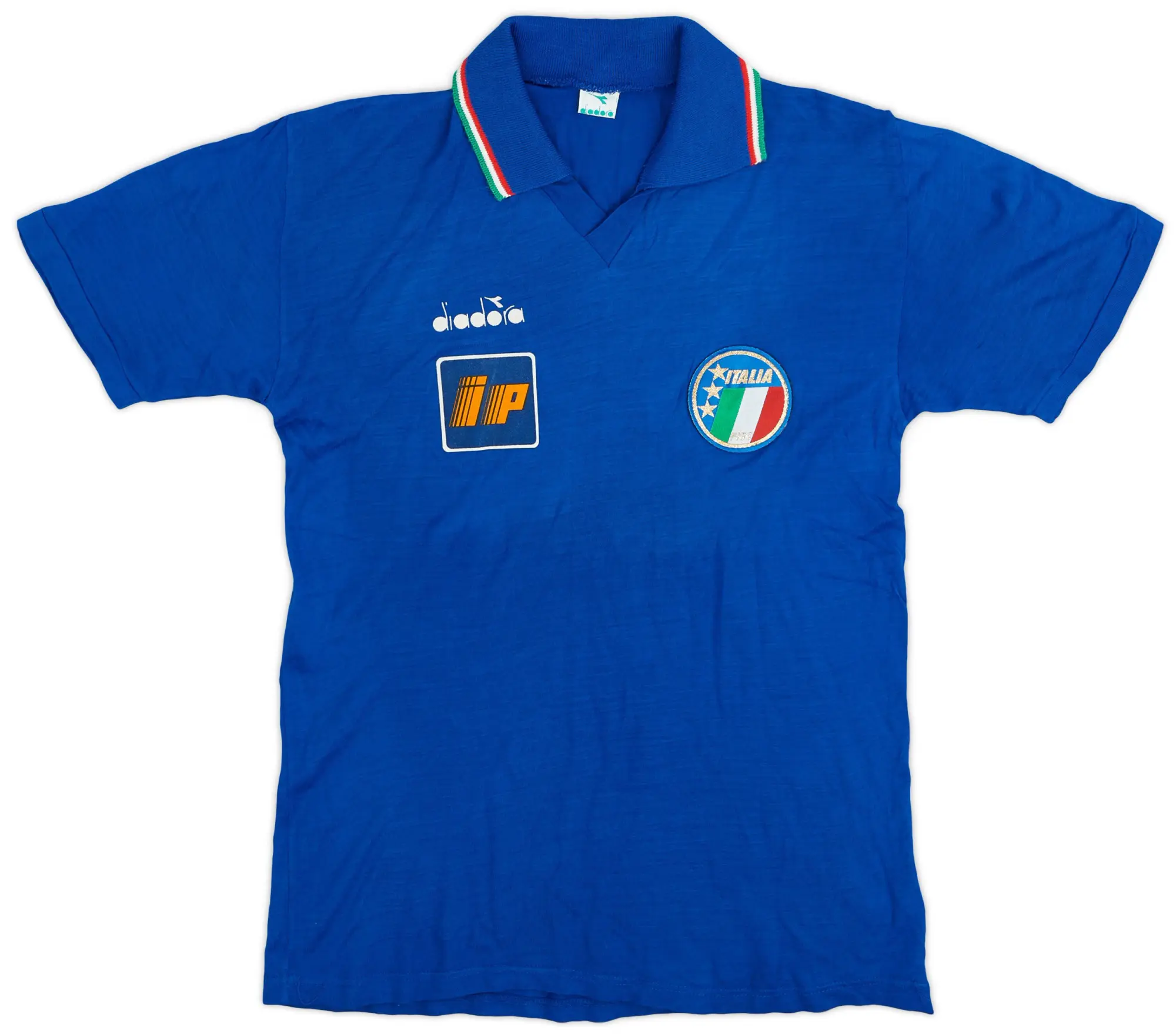 Diadora 1986-91 Italy Home/Training Shirt - 9/10 - (S)