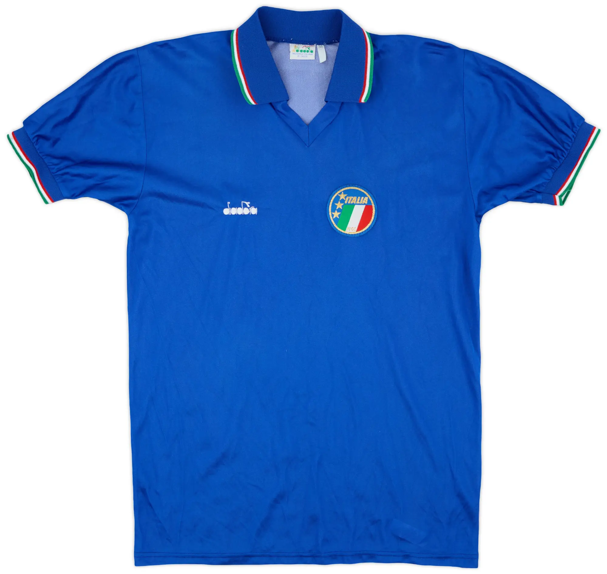 Diadora 1986-91 Italy Home Shirt - 7/10 - (M)