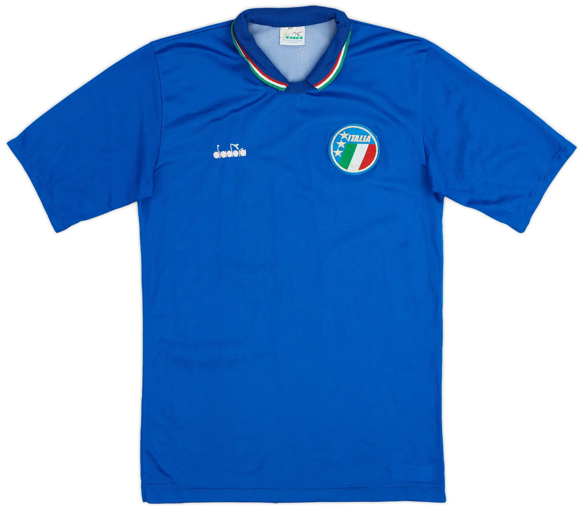 Diadora 1986-91 Italy Home Shirt - 9/10 - (XL.Boys)