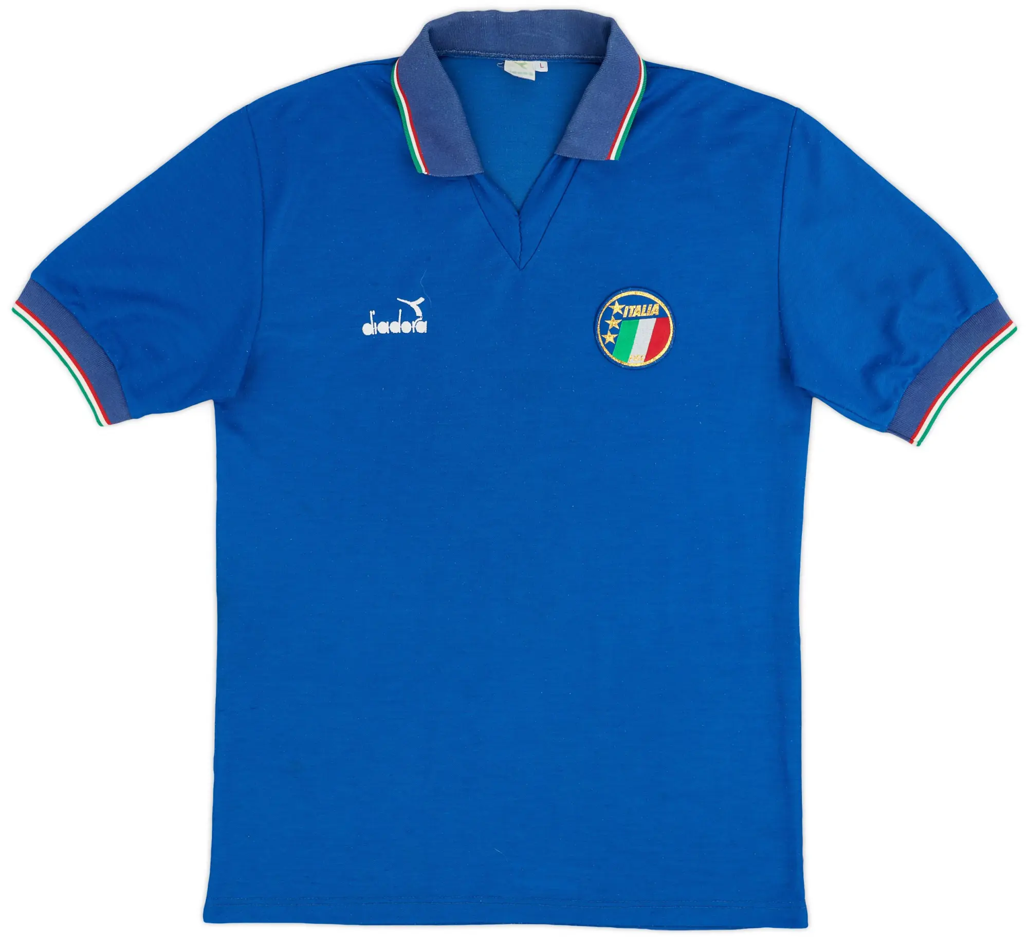 Diadora 1986-91 Italy Home Shirt - 7/10 - (L)