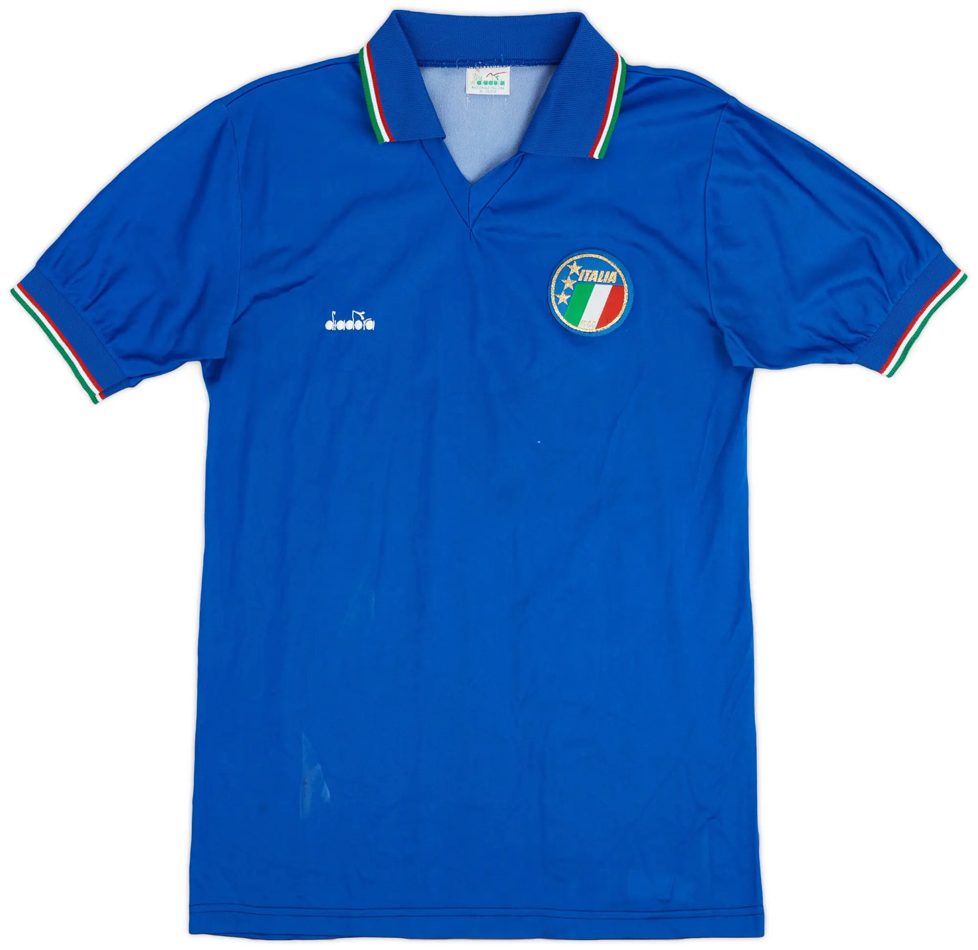 Diadora 1986-91 Italy Home Shirt - 6/10 - (M)