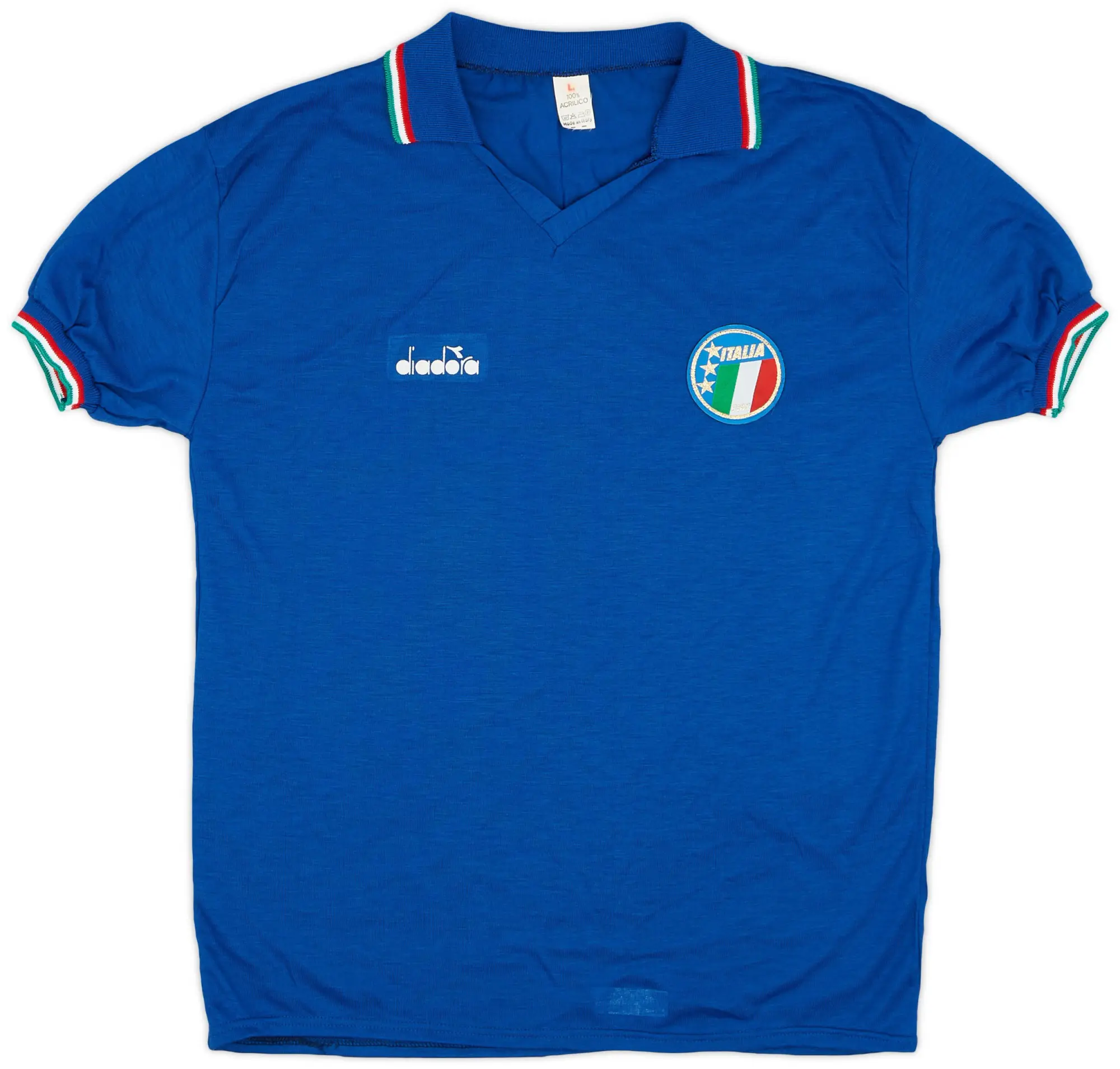 Diadora 1986-91 Italy Home Shirt - 8/10 - (L)