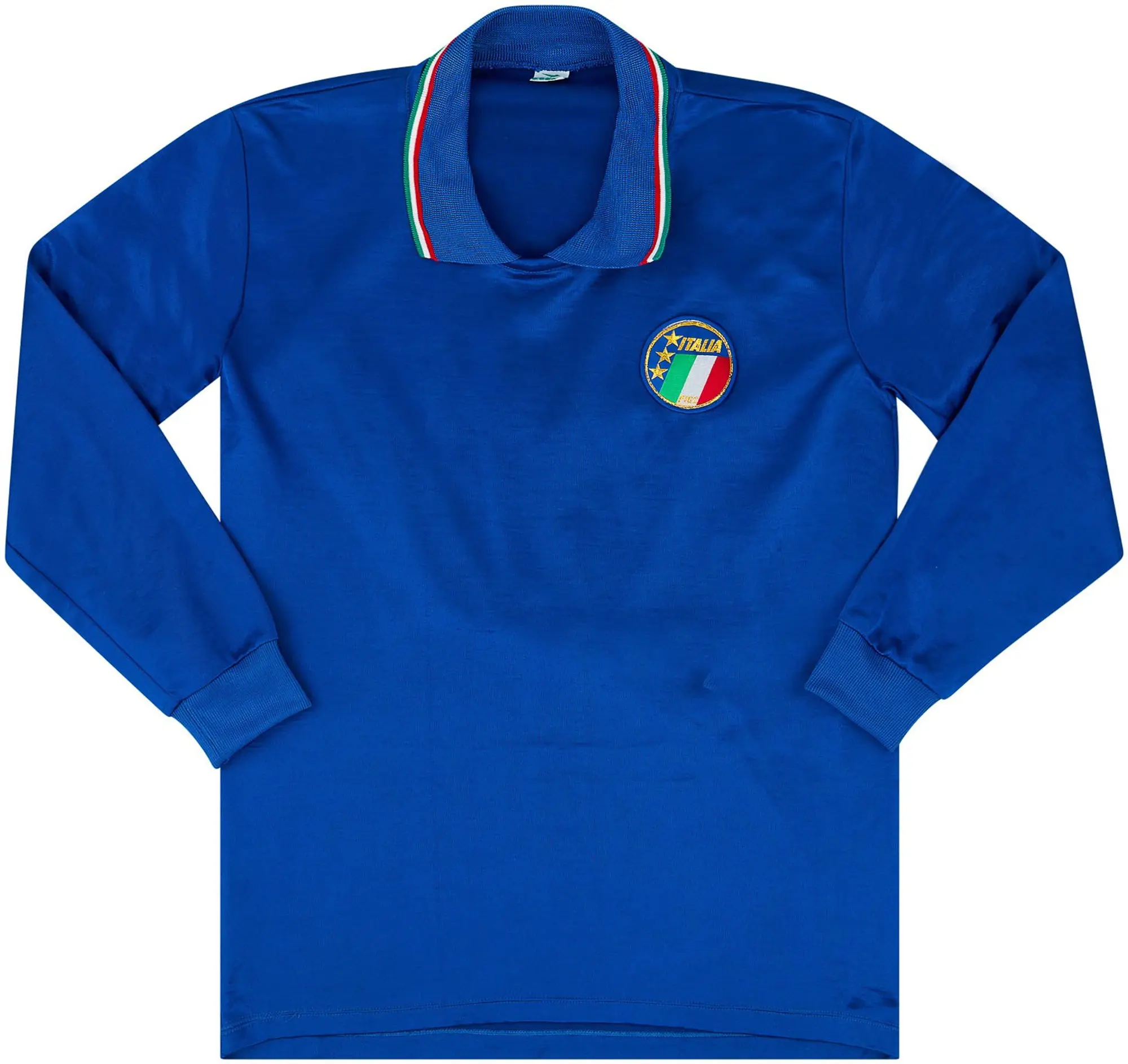 Diadora 1986-89 Italy Match Issue Home L/S Shirt #8