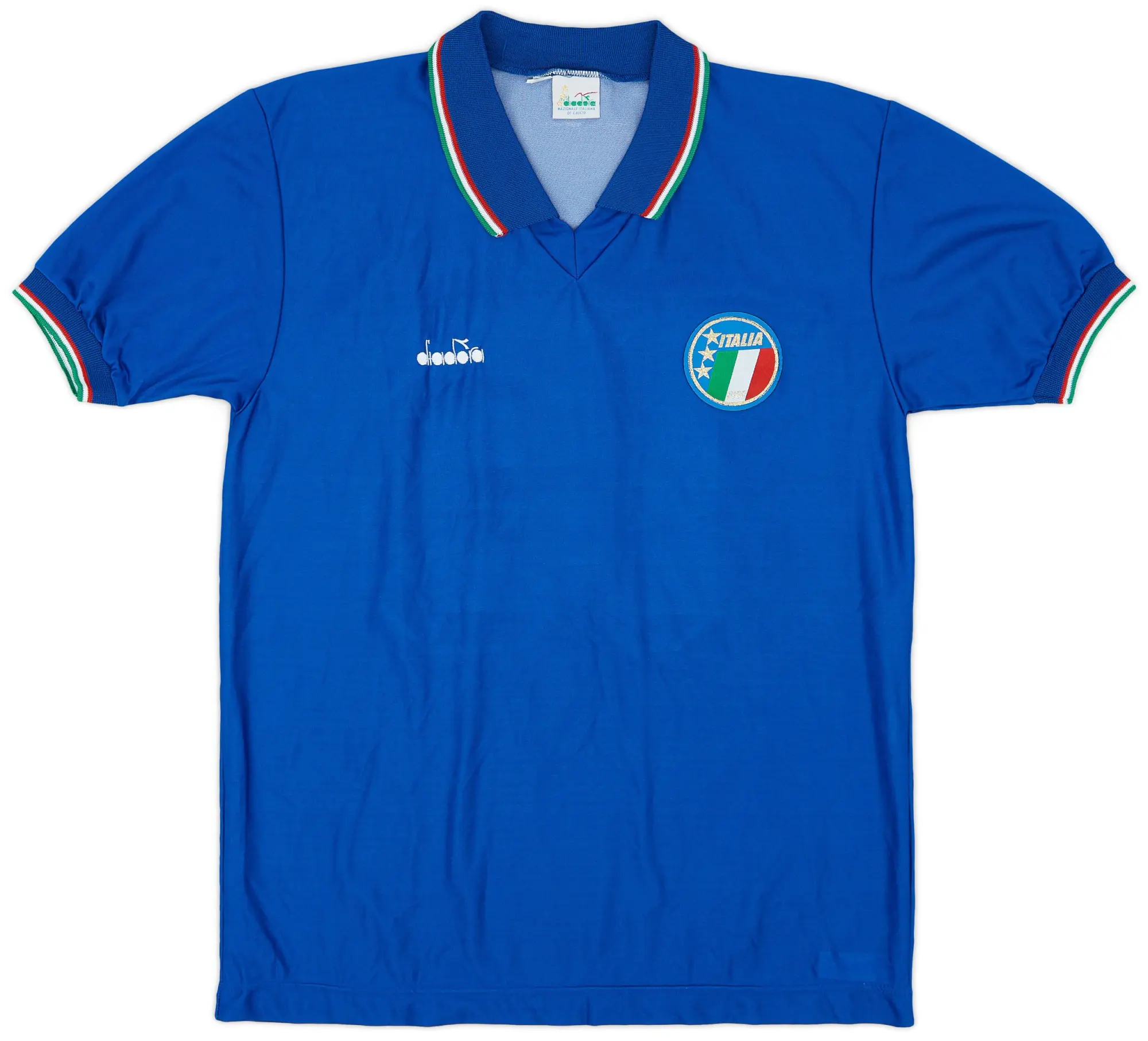 Diadora 1986-90 Italy Home Shirt #15 - 7/10 - (M)