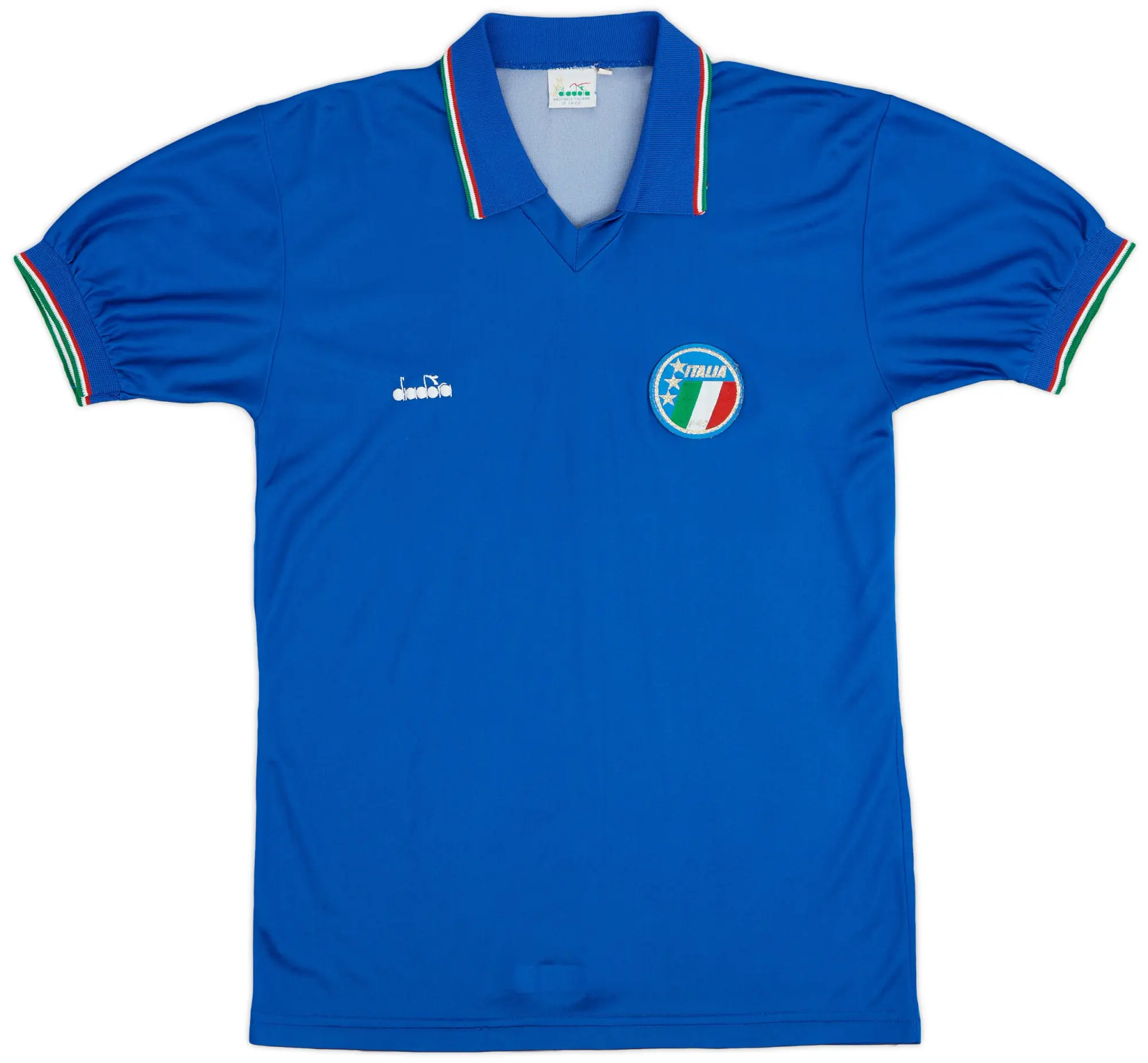 Diadora 1986-90 Italy Home Shirt - 9/10 - (M)