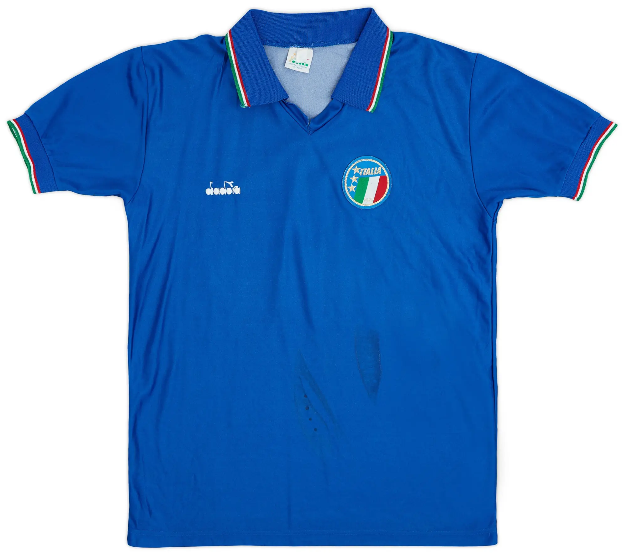 Diadora 1986-90 Italy Home Shirt #15 - 5/10 - (M)