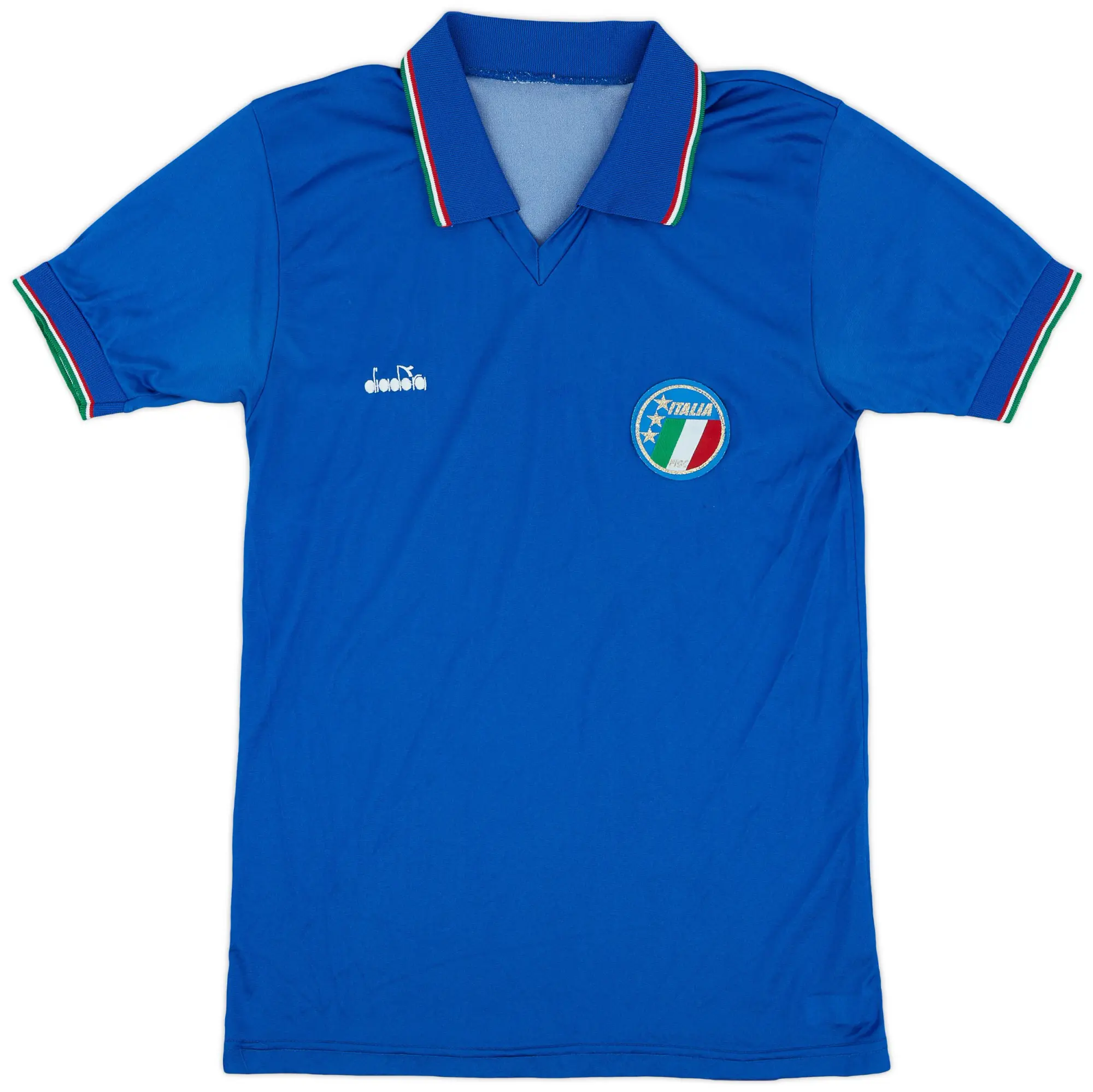 Diadora 1986-90 Italy Home Shirt - 8/10 - (S)